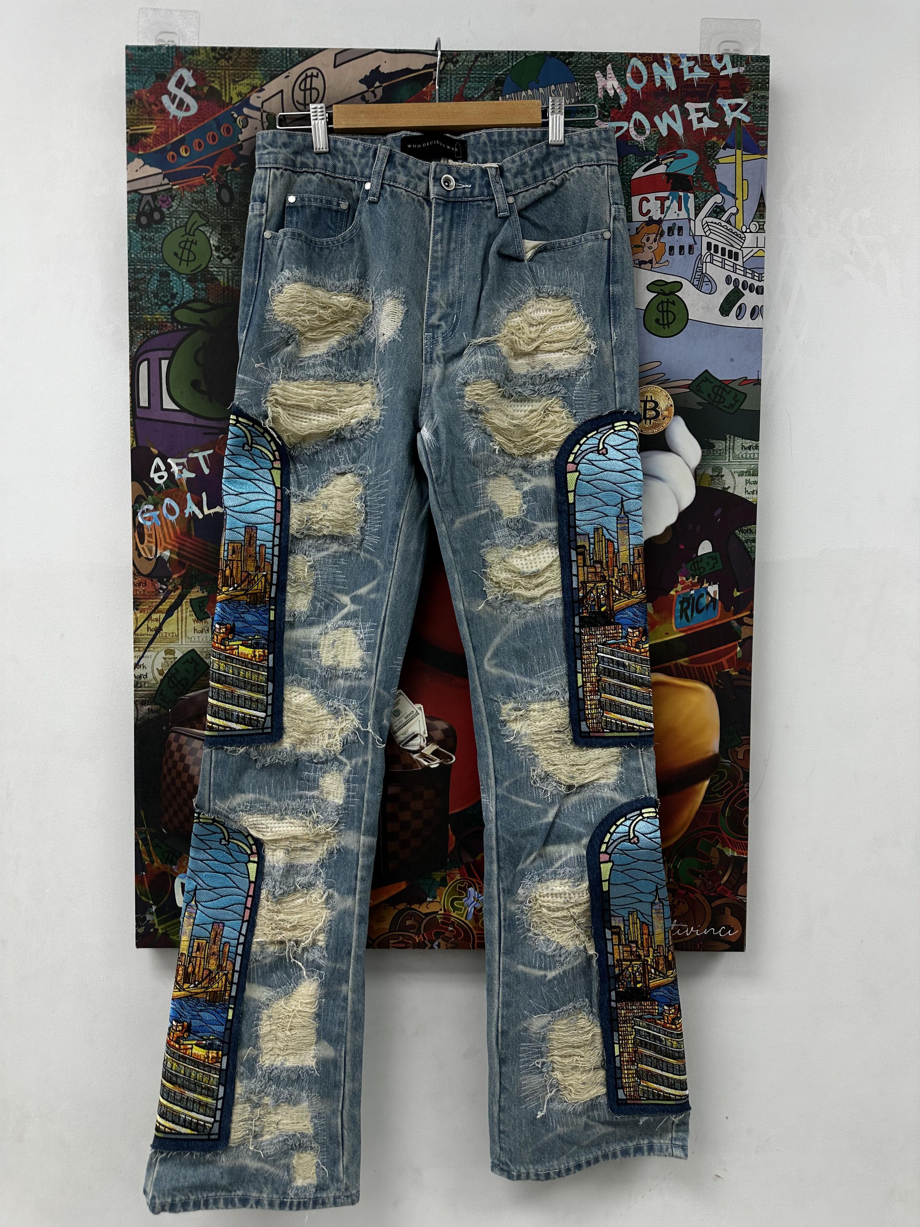Who Decides War WDW POTN Stained Glass Denim Sky Size US 38 / EU 54 - 1 Preview