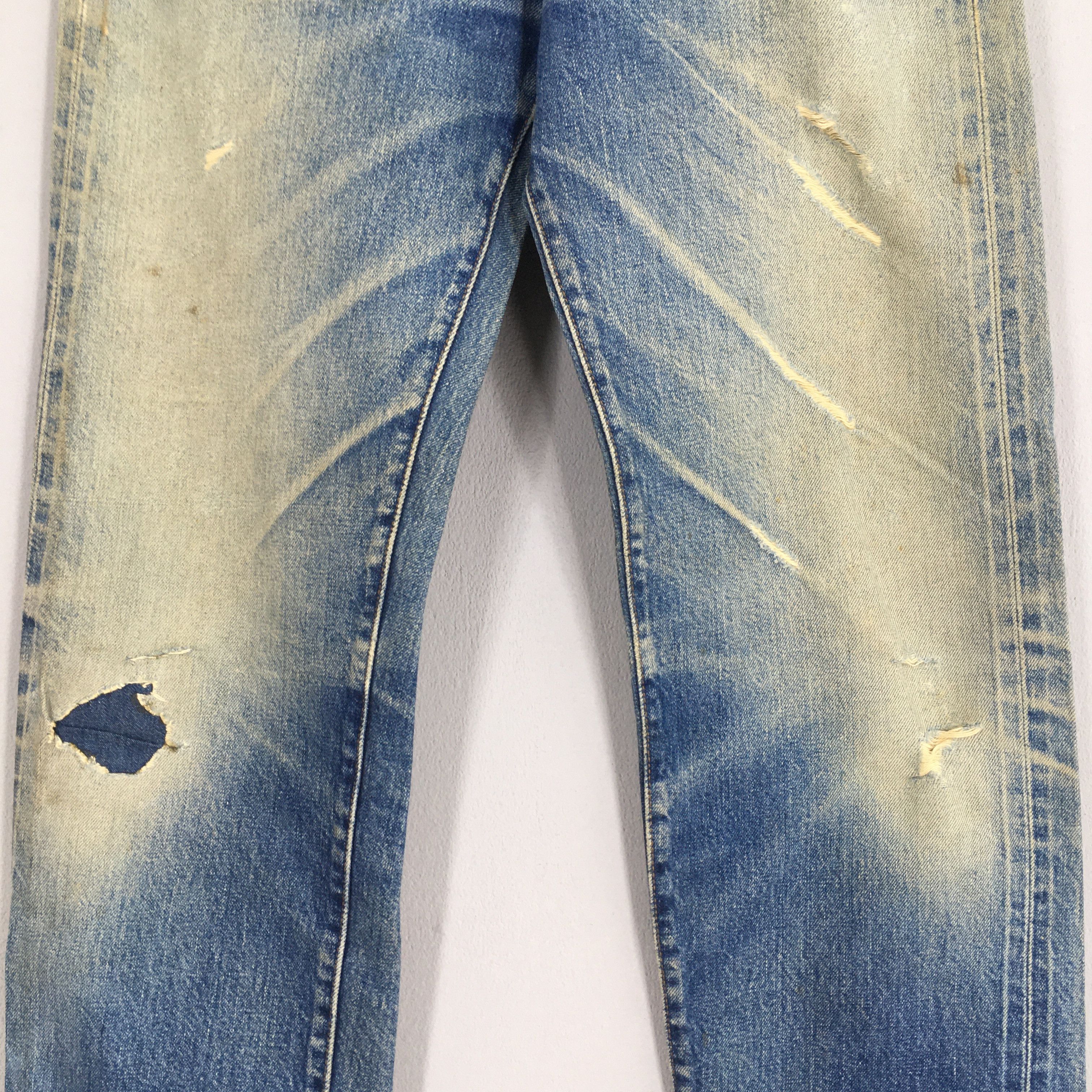 Levi's Size 27x30 Vintage Levi's 501 Big E Redline Blue Jeans S1915 Size 27" / US 4 / IT 40 - 3 Thumbnail