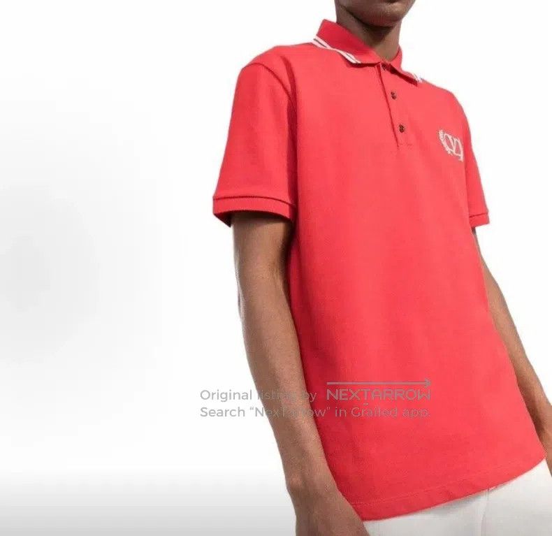 Valentino Valentino Logo embroidered short-sleeved polo shirt Size US XXL / EU 58 / 5 - 4 Thumbnail