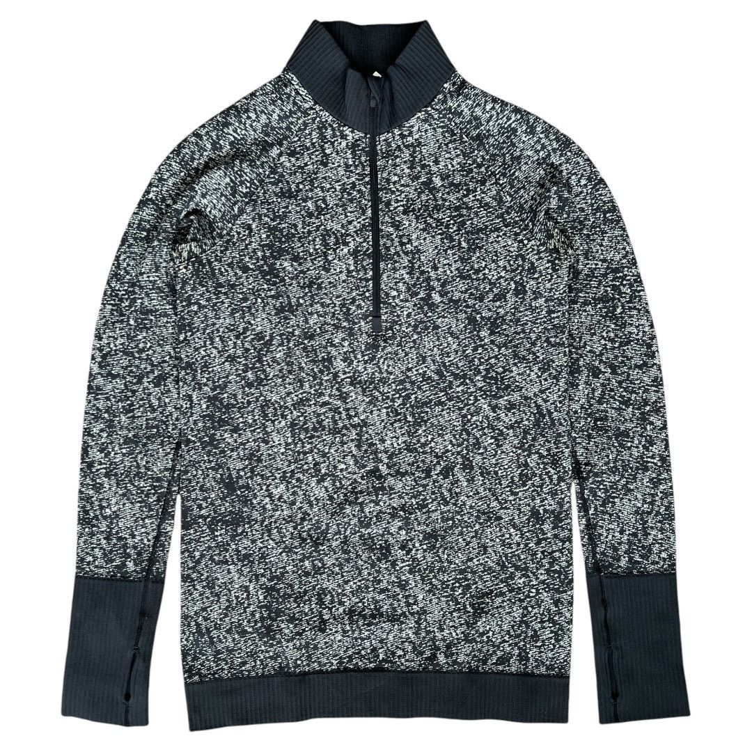 Lululemon Lululemon Gray Black Nylon 1/4 Zip Pullover Jacket, US4 Size S / US 4 / IT 40 - 2 Thumbnail