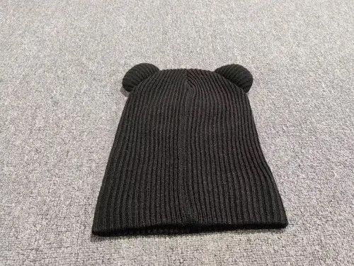 Japanese Brand Panda Bear Ears Balaclava Ski Mask Black Color Size ONE SIZE - 2 Thumbnail