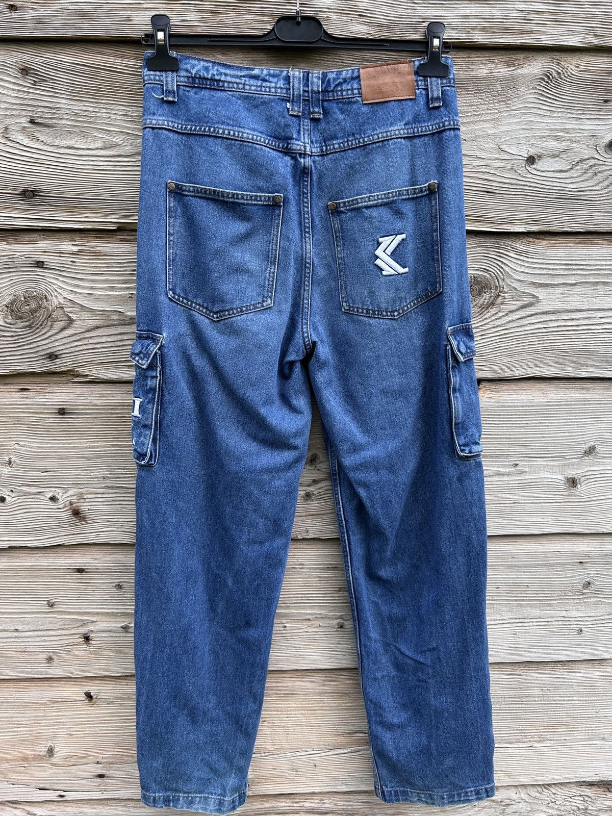Karl Kani Vintage Karl Kani Embroidery Denim Rap Cargo Pants Jeans Size US 32 / EU 48 - 7 Thumbnail