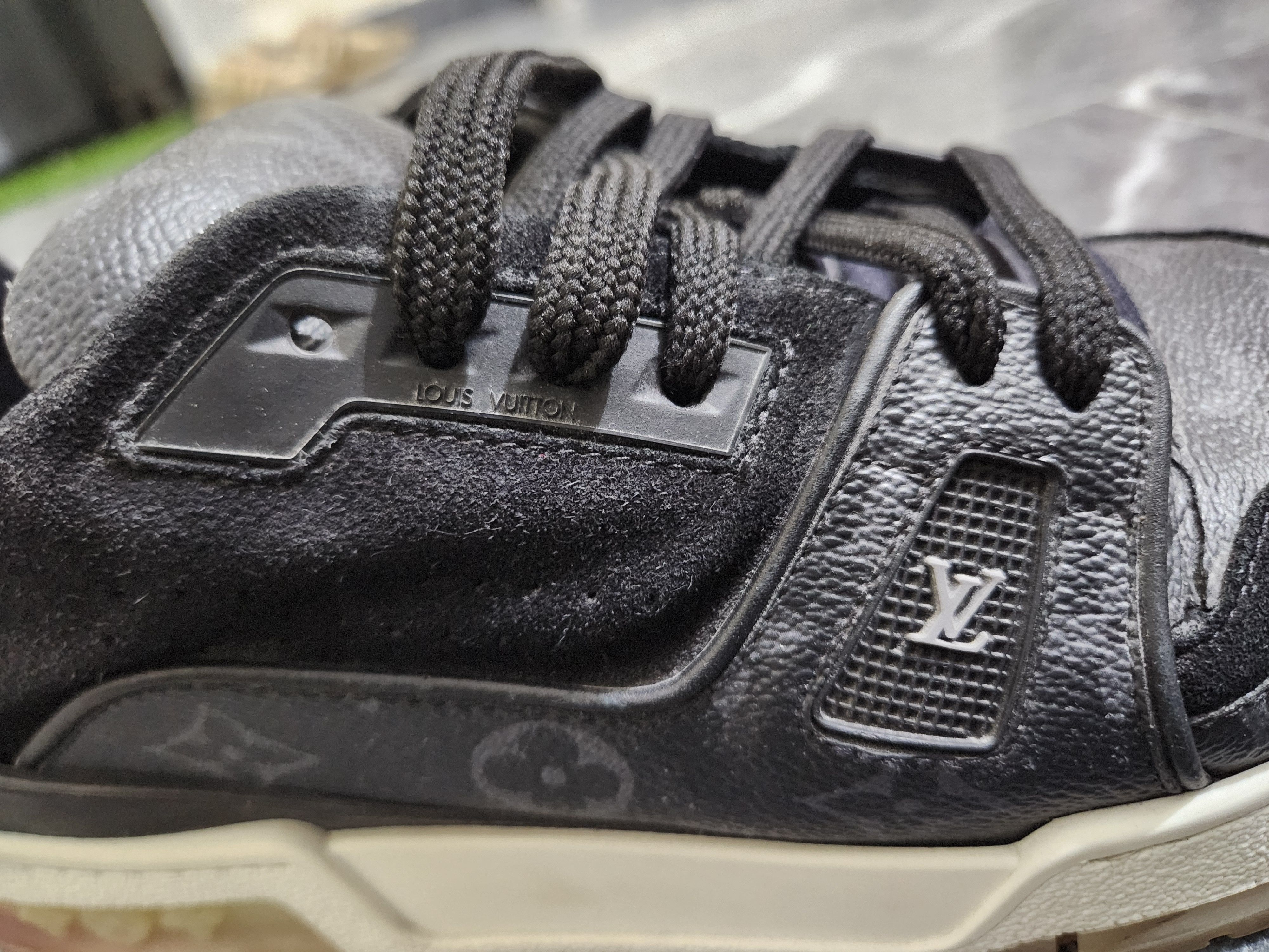 Louis Vuitton Louis Vuitton LV Trainer Sneakers – Black (Monogram Sole) Size US 8.5 / EU 41-42 - 5 Thumbnail