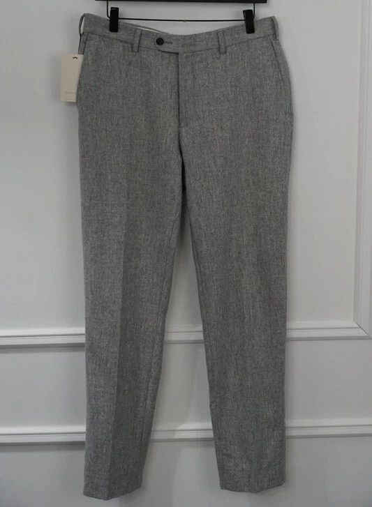 Suitsupply Men Suitsupply Brescia Trousers Flannel Wool Grey UK/US42L Size 42L - 1 Thumbnail