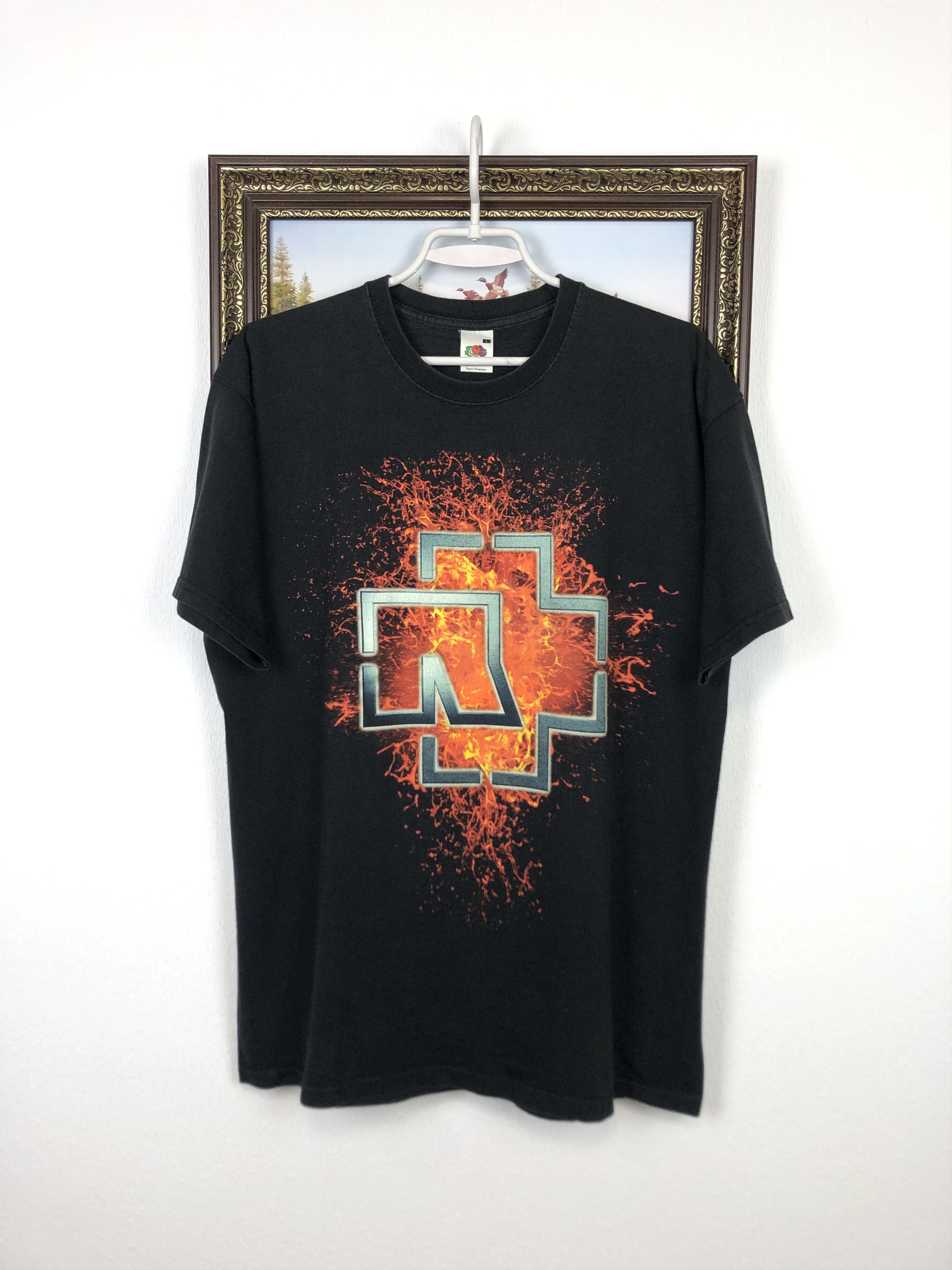 Band Tees Vintage Rammstein Die Sonne Burn Over Print Shirt Band Tee Size US L / EU 52-54 / 3 - 1 Thumbnail