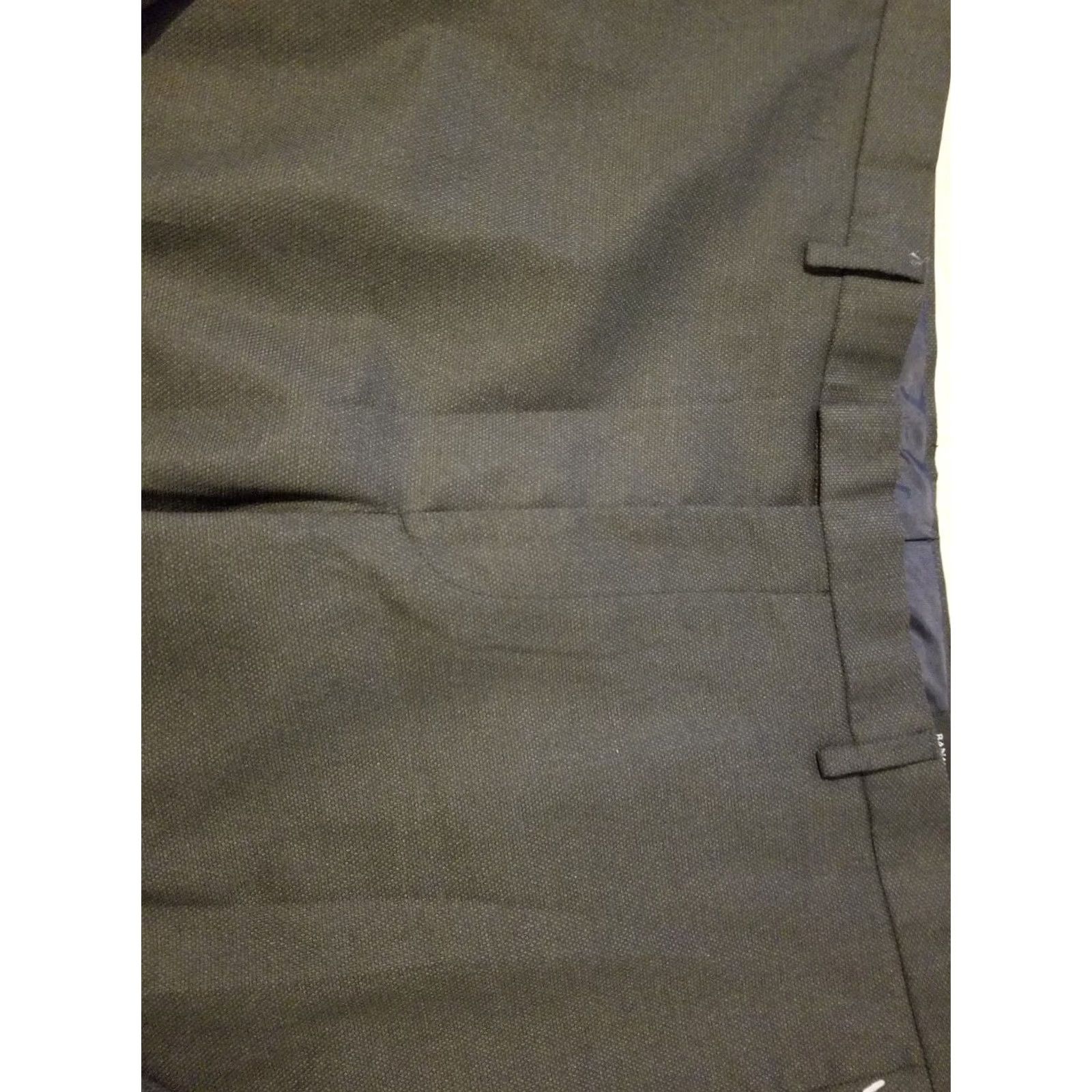 Banana Republic Mens Banana Republic Dress Pants - 36x30 Black Khaki Slack Chino Trouser Size US 36 / EU 52 - 4 Thumbnail