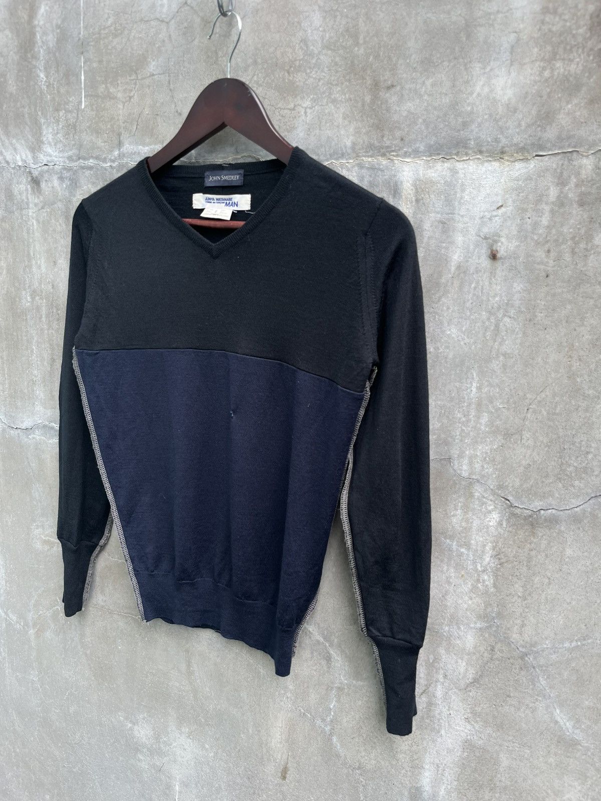Junya Watanabe John Smedley AW10 Reverse Overlock Wool Sweater Size US S / EU 44-46 / 1 - 3 Thumbnail