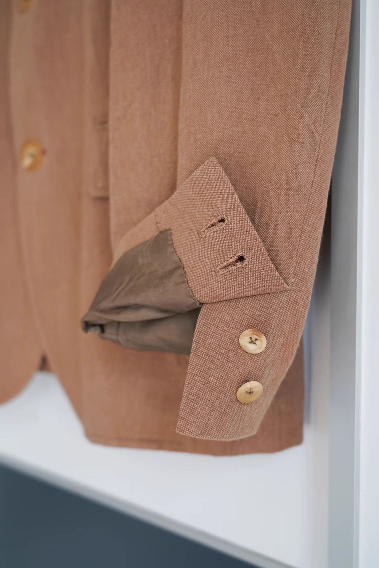 Yohji Yamamoto Yohji Yamamoto 01ss Persimmon Dyed Texture Blazer K4 Size US M / EU 48-50 / 2 - 5 Thumbnail