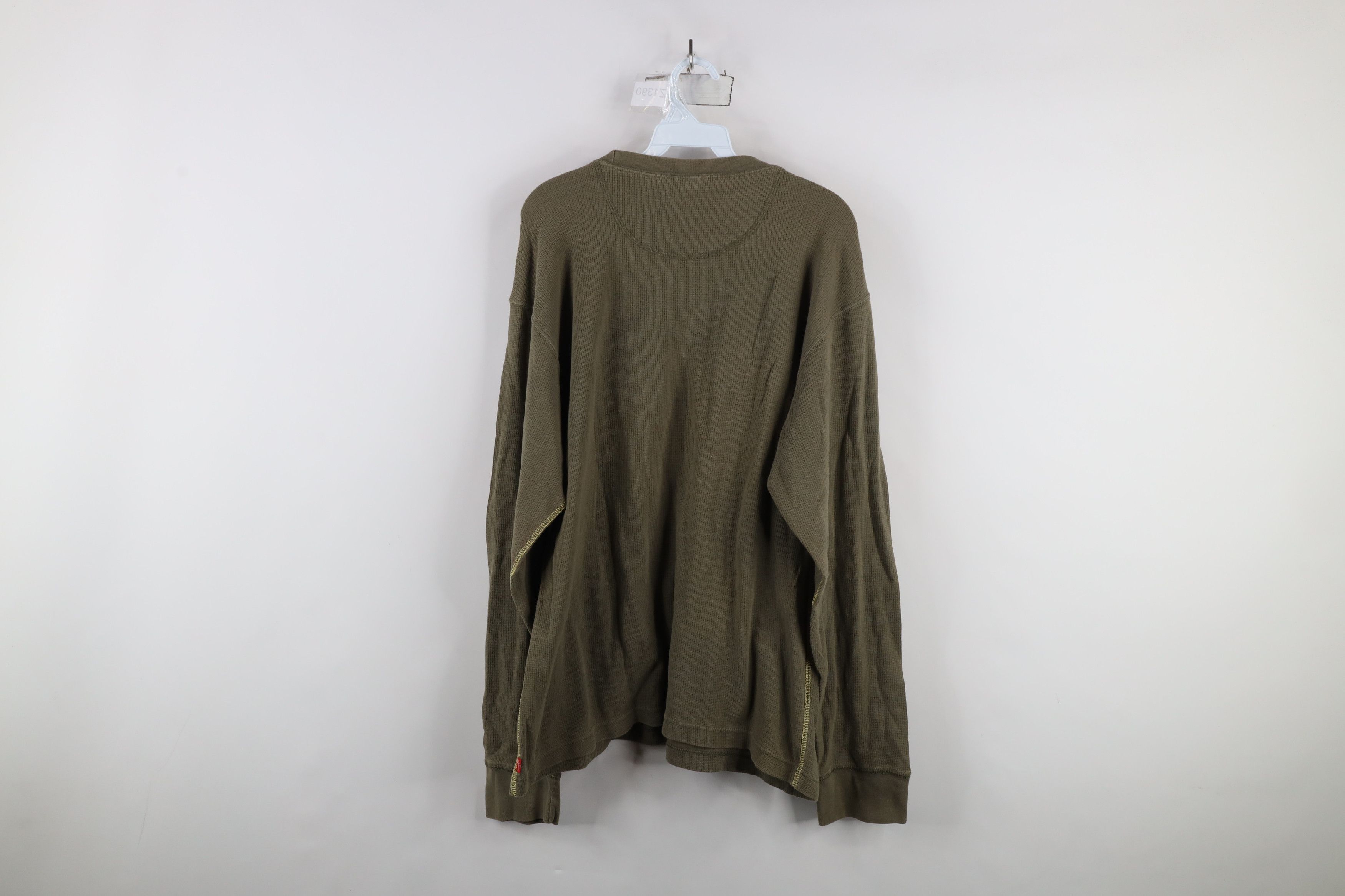 Levi's × Vintage Vintage Y2K 2004 Levis Waffle Knit Long Sleeve T-Shirt Size US XL / EU 56 / 4 - 10 Thumbnail