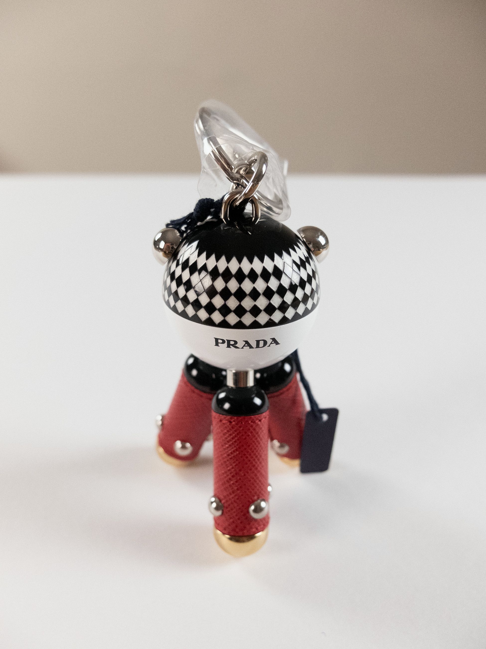 Prada PRADA Pradamalia Disco leather & metal robot keyring charm Size ONE SIZE - 6 Thumbnail