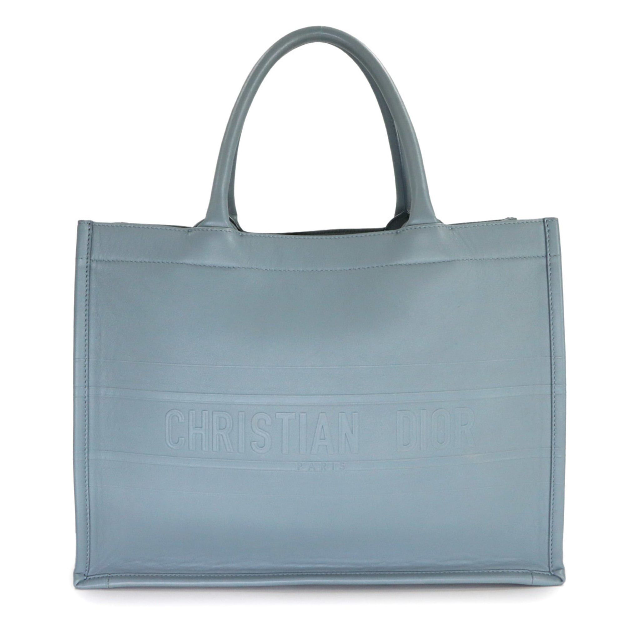 Dior Christian Dior Book Tote Medium Handbag, Leather, Gray, M1296ZGSB Size ONE SIZE - 1 Thumbnail