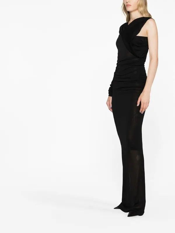 Saint Laurent Paris o1bcso1str1125 Dress in Black Size XL / US 12-14 / IT 48-50 - 3 Thumbnail