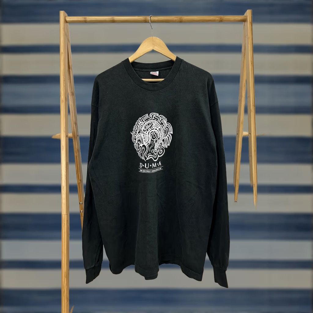 Fruit Of The Loom VTG DUMA Exhibit Nasher Duke University Museum Of Art LS T-Shirt XXL Men Black Art Museum VTG Duke University Shirt Womens Mens Size US XXL / EU 58 / 5 - 1 Thumbnail