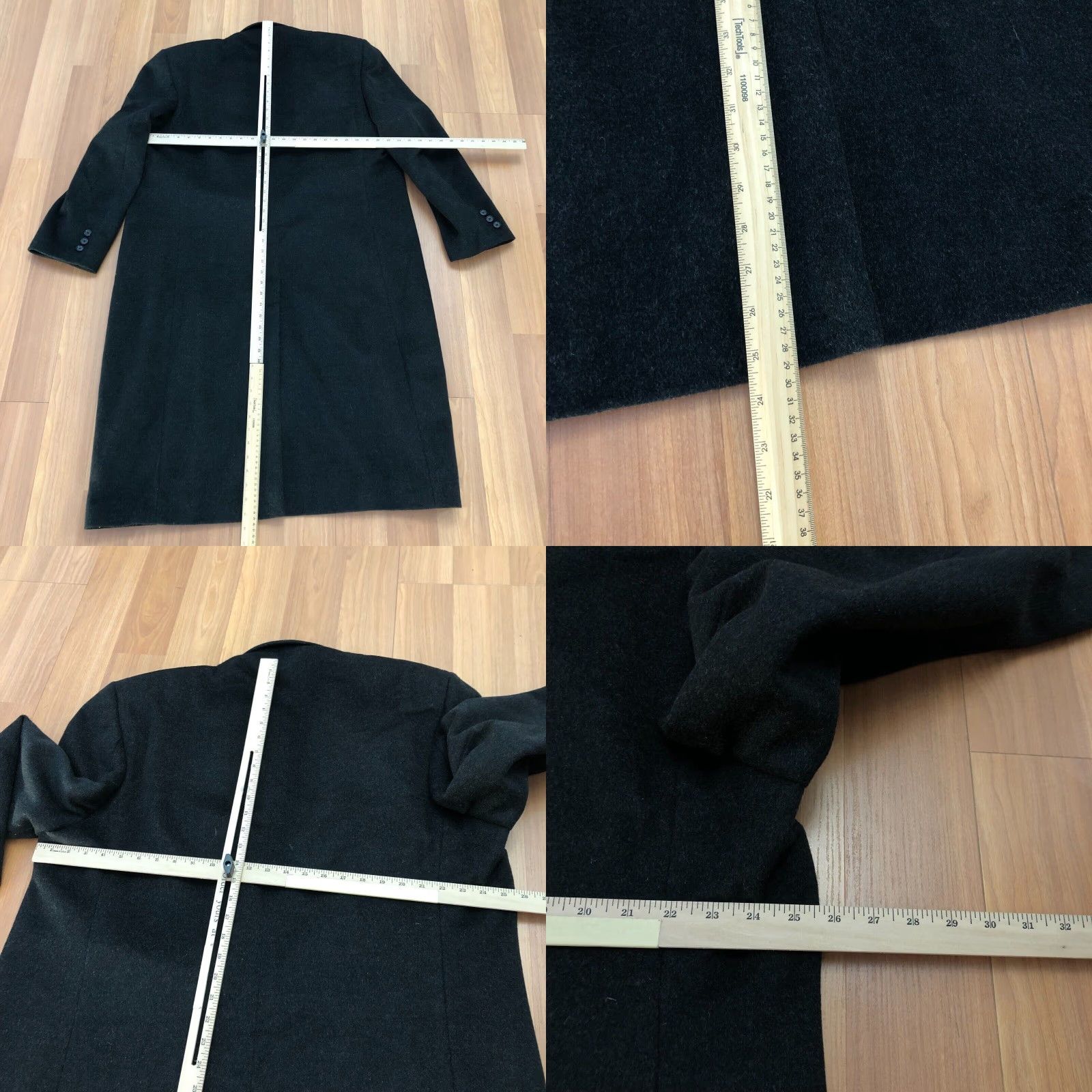 Vintage VINTAGE Bert Pulitzer Pea Coat Jacket 44R REG Wool Cashmere Nylon Mens Gray MINT Size US S / EU 44-46 / 1 - 8 Thumbnail