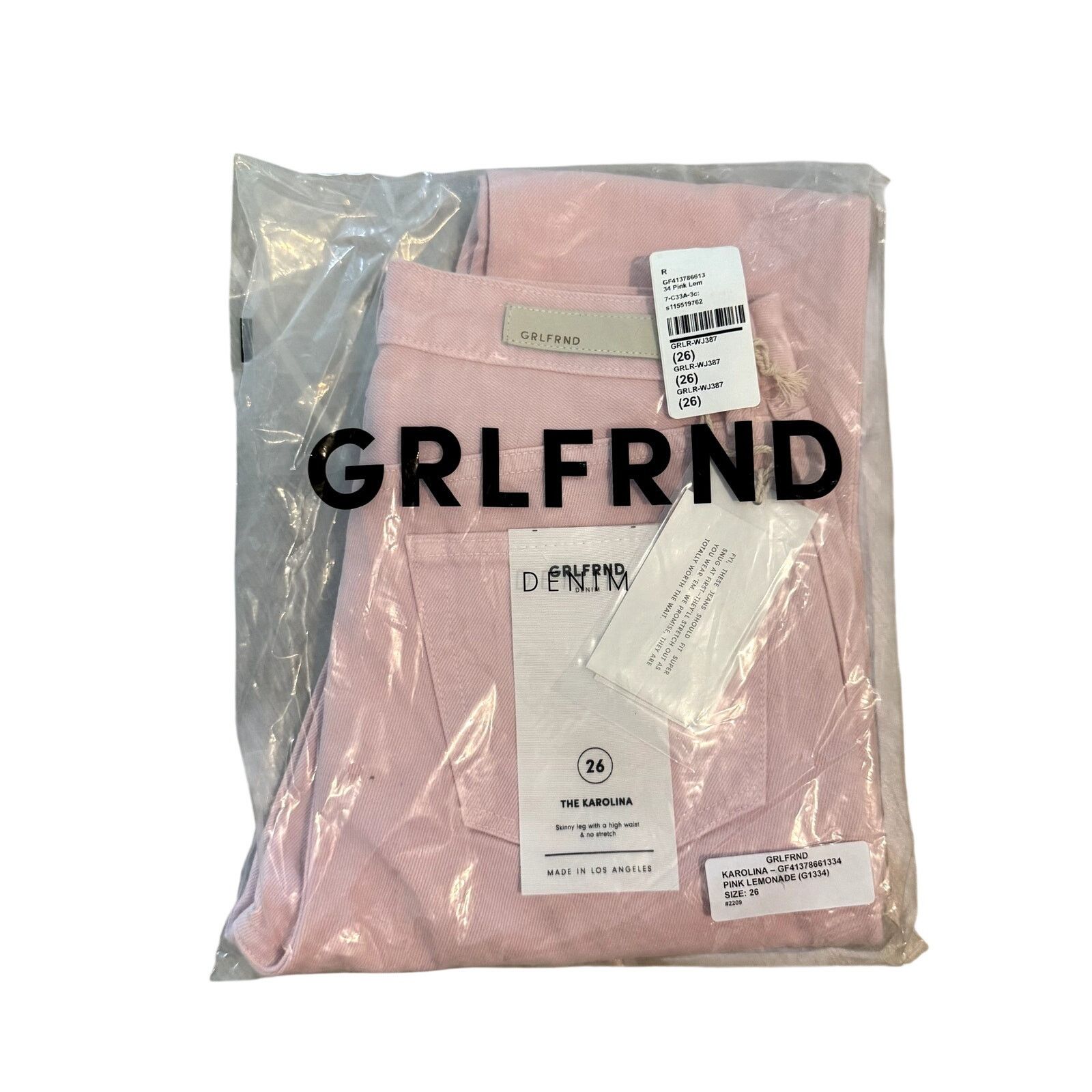 GRLFRND GRLFRND Karolina in Pink Lemonade, Size 26 Size 26" / US 2 / IT 38 - 6 Thumbnail