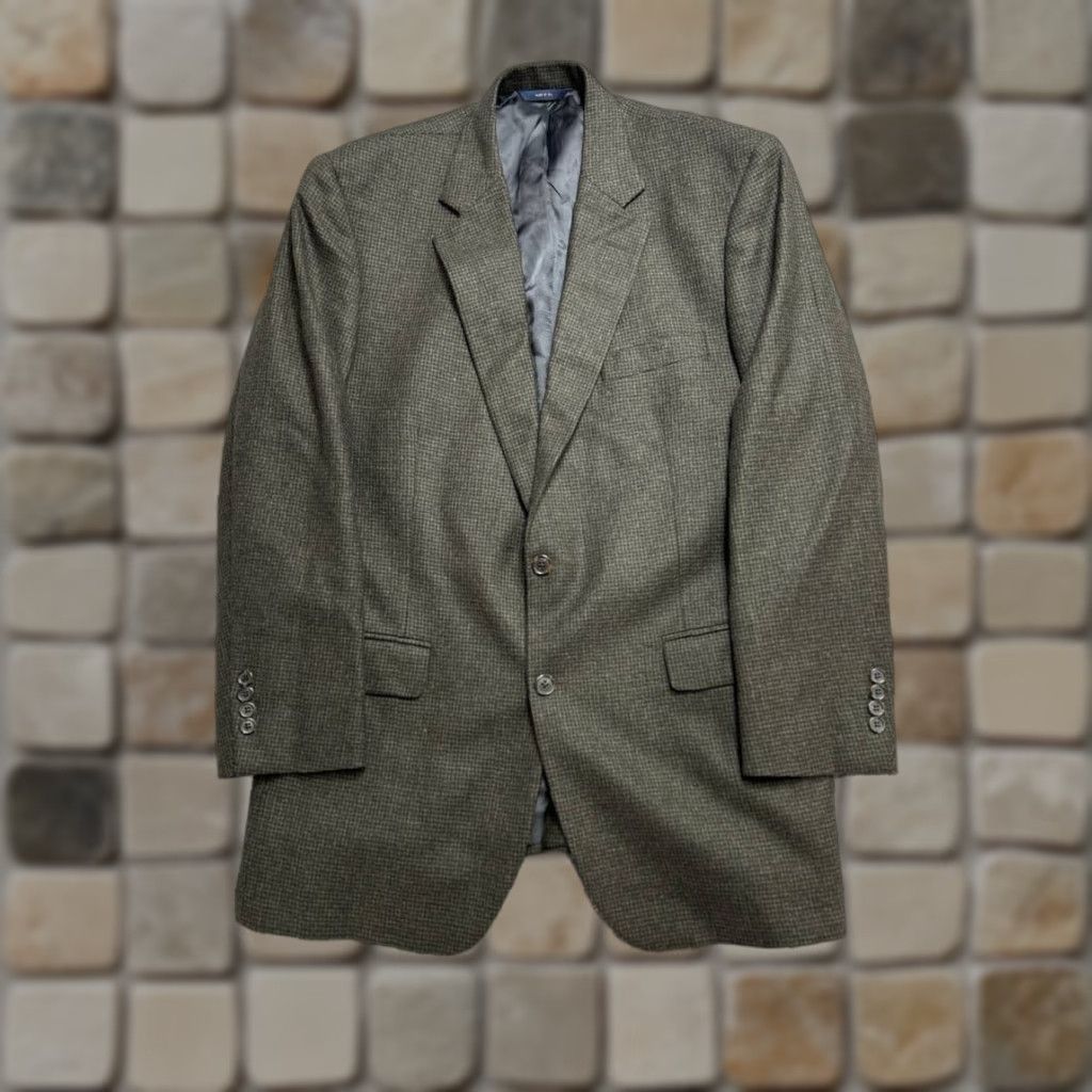 Brooks Brothers Brooks Brothers Sport Coat Mens 44 long Green Wool Madison 1818 Houndstooth Size US S / EU 44-46 / 1 - 1 Thumbnail