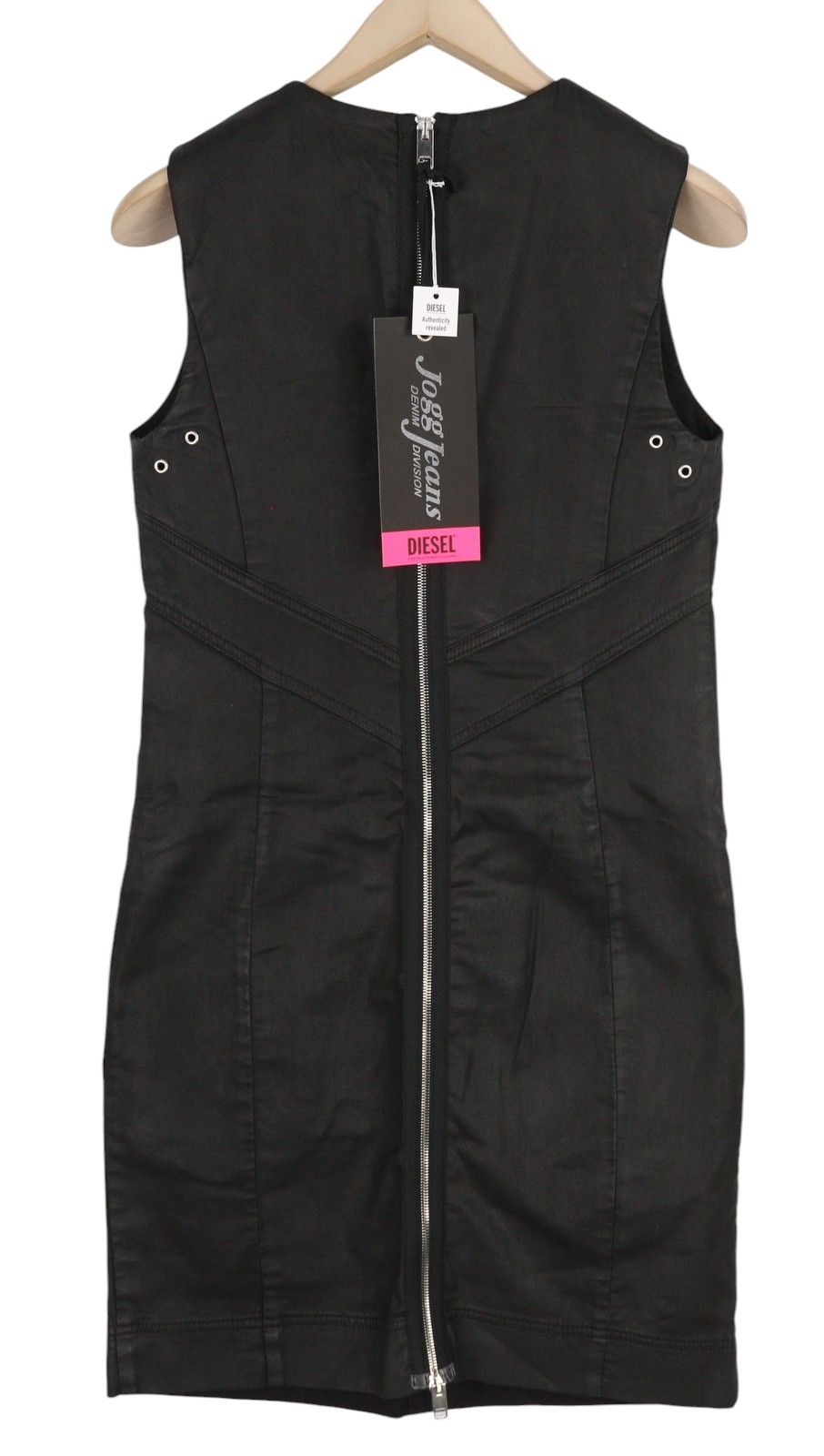 Diesel D-FLOOR-SP-NE M Sleeveless Zip Crew Mini Dress 41307 Size M / US 6-8 / IT 42-44 - 4 Thumbnail