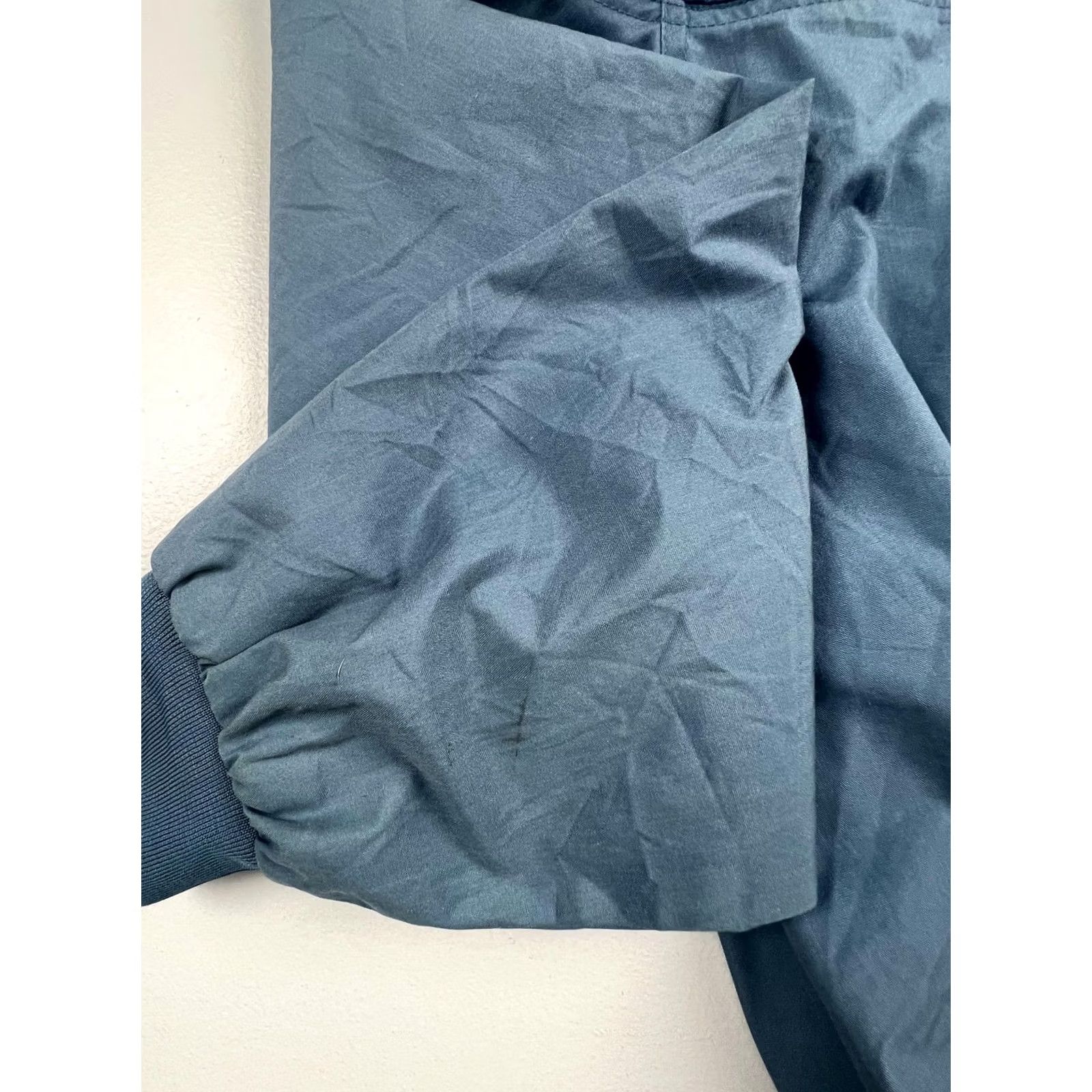 Vintage Original Windbreaker Jacket Mens Large Blue Bomber Full Zip Lightweight Lined Size US L / EU 52-54 / 3 - 7 Thumbnail
