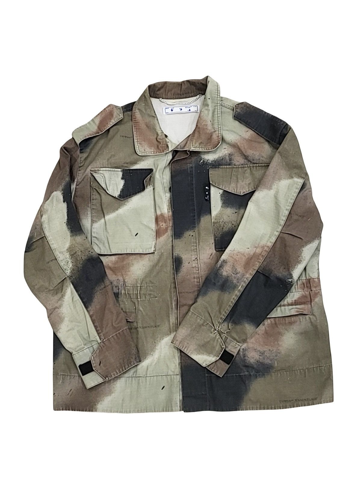 Off-White Off-White c/o Virgil Abloh Camo Arrow Field Jacket Size US S / EU 44-46 / 1 - 1 Thumbnail
