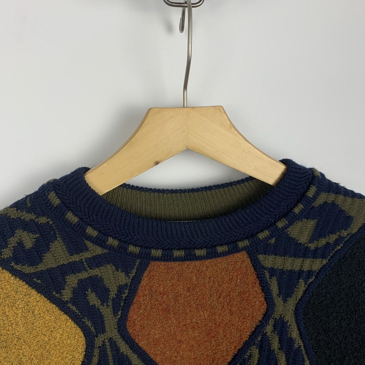 Carlo Colucci Vintage Carlo Colucci 3D Knit Wool Sweater Geometric Size 52 Size US L / EU 52-54 / 3 - 6 Thumbnail