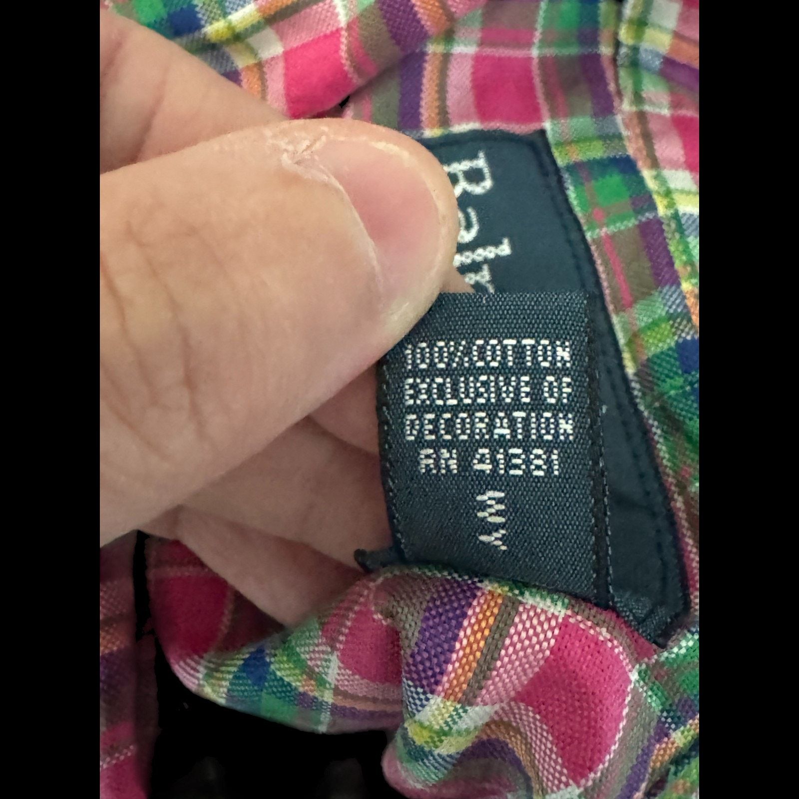 Ralph Lauren Ralph Lauren Men’s Plaid Button Down Shirt Large Multicolor Size US L / EU 52-54 / 3 - 14 Thumbnail
