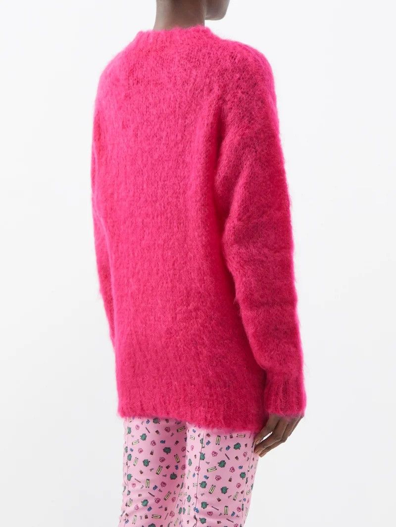 Moncler o1y1125 Round Collar Sweater in Fuchsia Size XXS / US 00 / IT 34 - 4 Thumbnail
