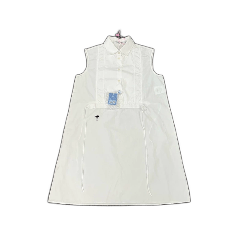Dior Dior Embroidered White Shirt Dress Size 34 Size XS / US 0-2 / IT 36-38 - 1 Thumbnail