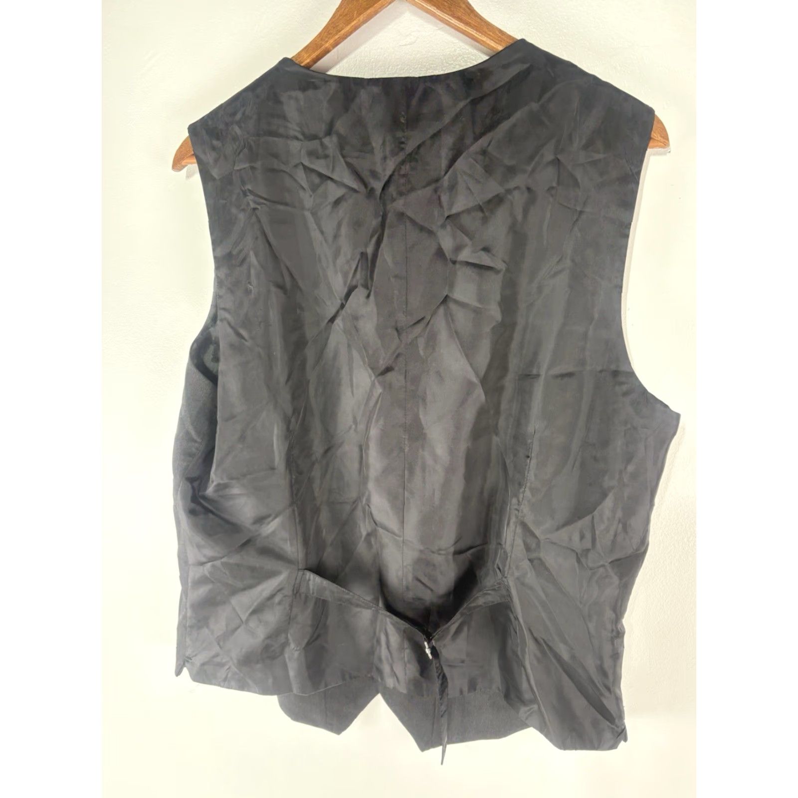 Perry Ellis Perry Ellis Travel Luxe Charcoal 5 Button Dress Vest Mens Size L New Size US L / EU 52-54 / 3 - 6 Thumbnail