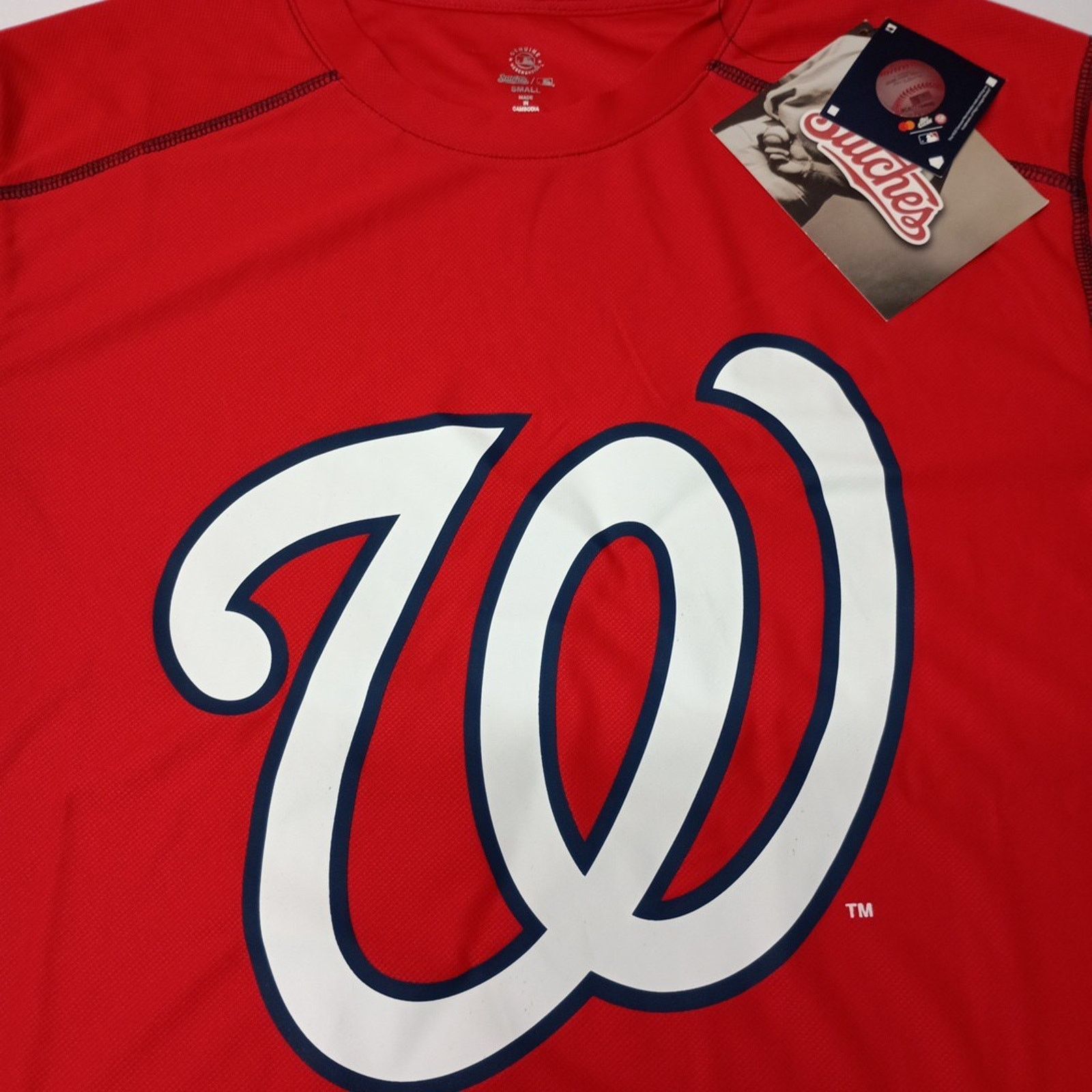 Stitch's Jeans Washington Nationals Shirt Men's Size S Small Red Stitches Size US S / EU 44-46 / 1 - 2 Thumbnail