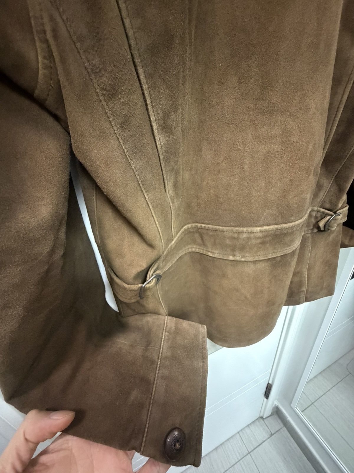 Polo Ralph Lauren Polo Ralph Laruen Indeer leather suede newsboy jscket RARE! Size US S / EU 44-46 / 1 - 3 Thumbnail