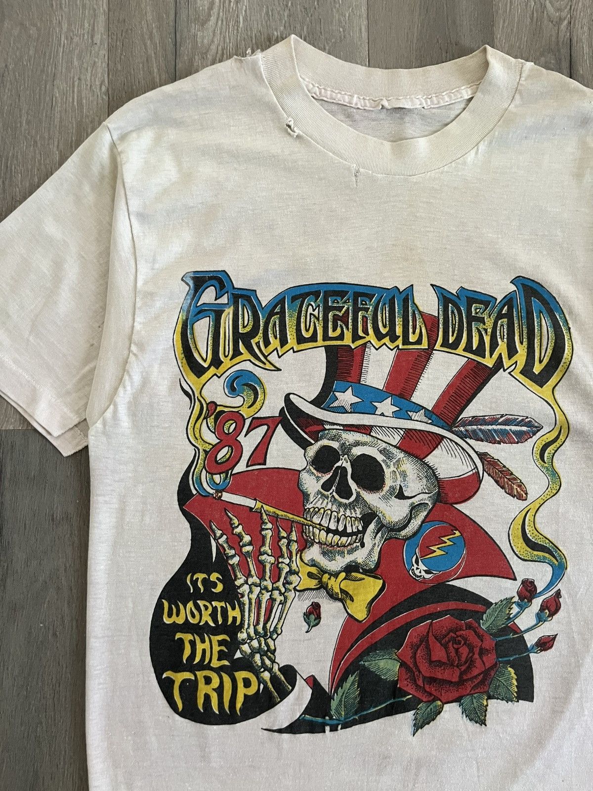 Grateful Dead 1987 Grateful Dead “It’s Worth the Trip” Tour Tee Size US S / EU 44-46 / 1 - 3 Thumbnail