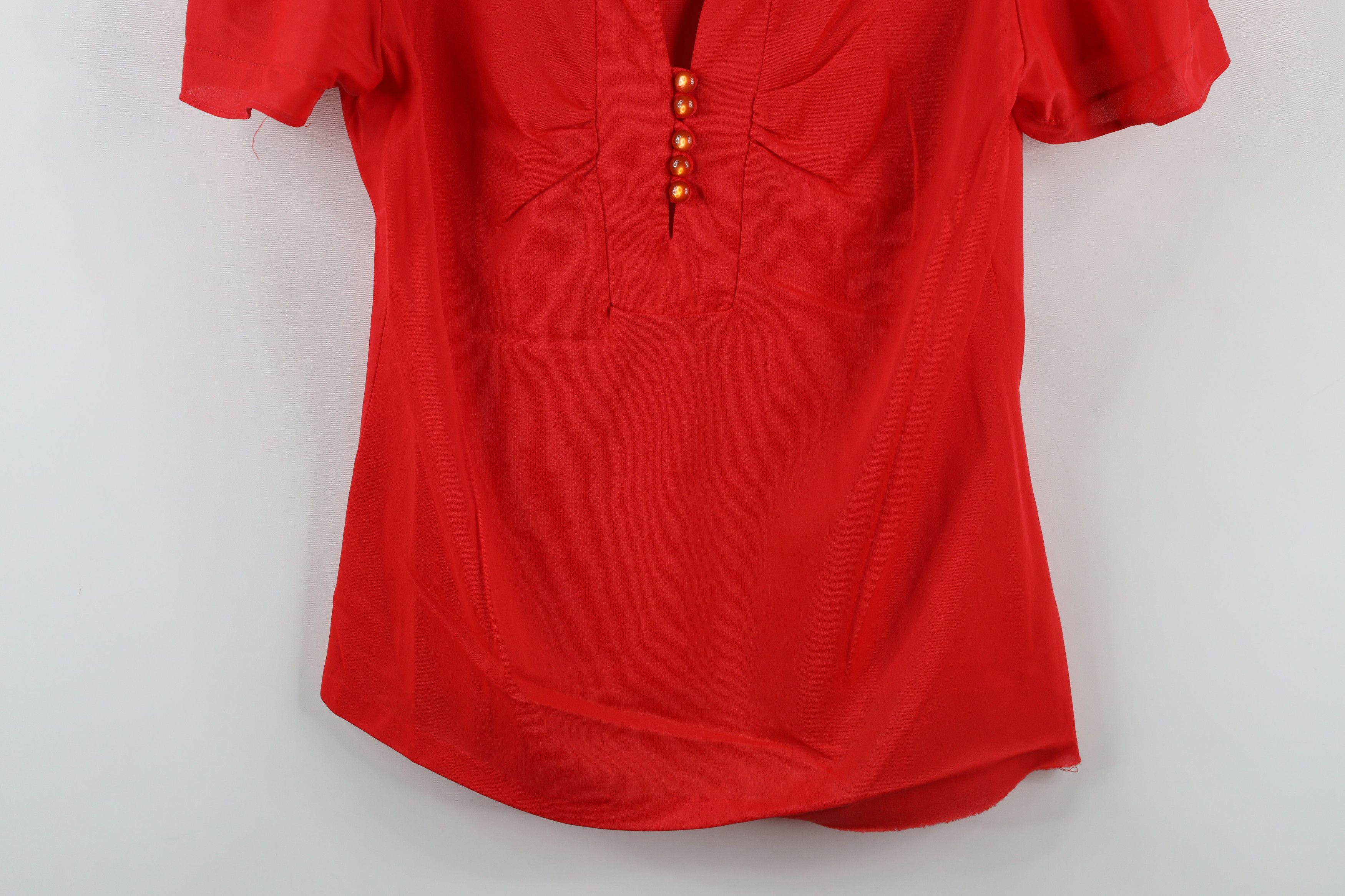 Vintage Vintage 70s Streetwear Baby Doll Short Sleeve Henley Shirt Size L / US 10 / IT 46 - 3 Thumbnail