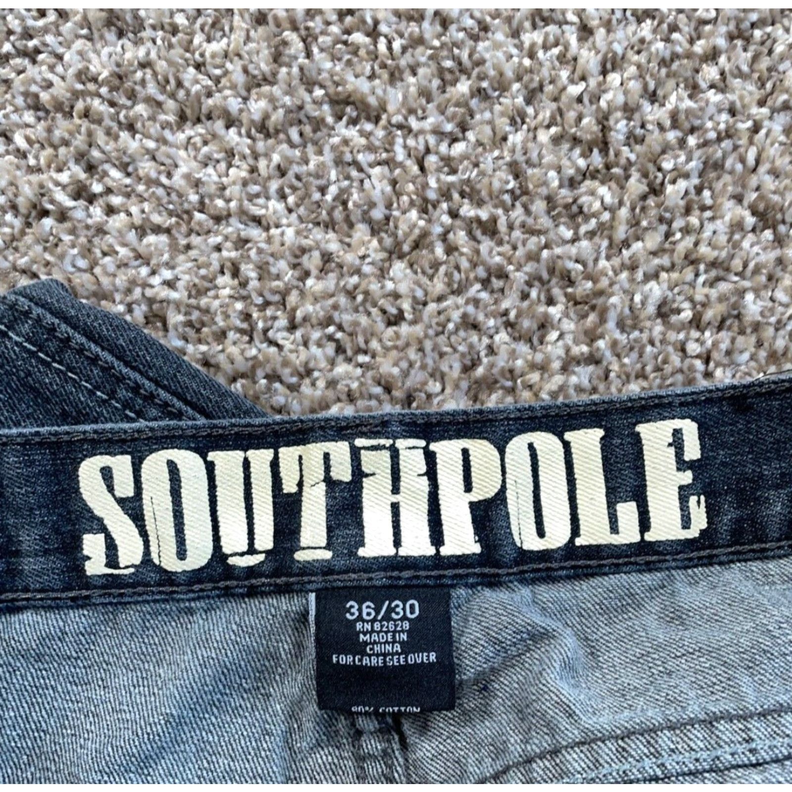 Southpole Southpole Jeans Straight Leg Men's 36 x 30 Dark Blue Denim Streetwear Low Rise Version Vintage Yes Size US 36 / EU 52 - 3 Thumbnail