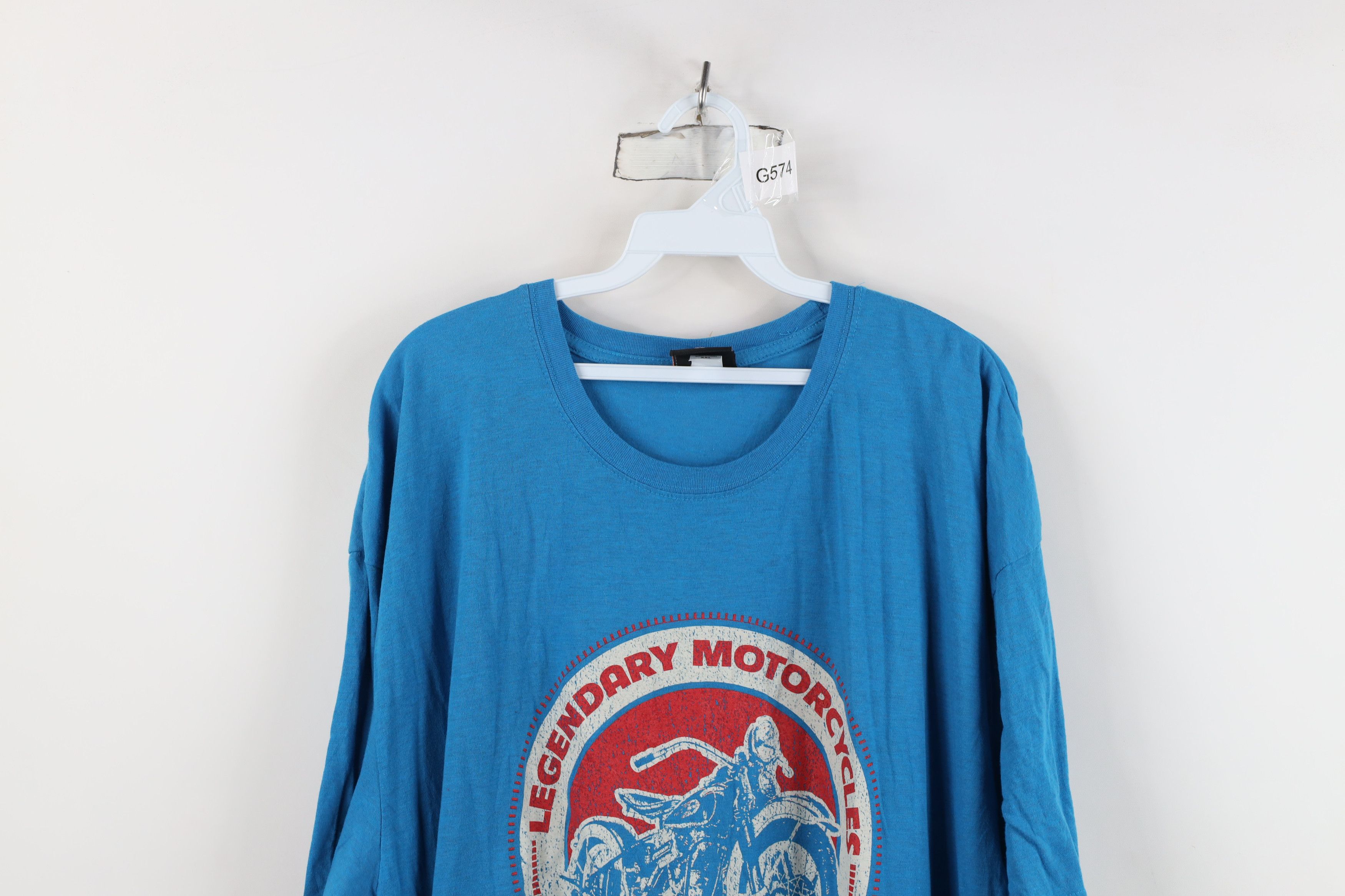 Harley Davidson Harley Davidson Spell Out Big Logo Jersey Knit T-Shirt Blue Size US XXL / EU 58 / 5 - 2 Thumbnail