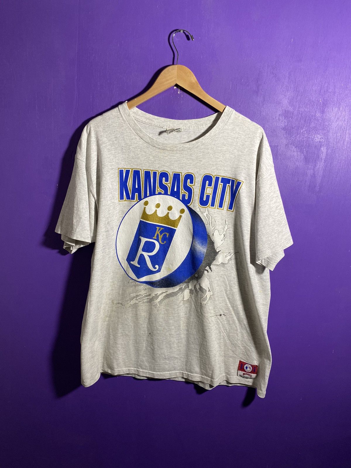 MLB × Nutmeg × Vintage Vintage 90s Kansas City Royals breakthrough t-shirt Size US XL / EU 56 / 4 - 1 Thumbnail