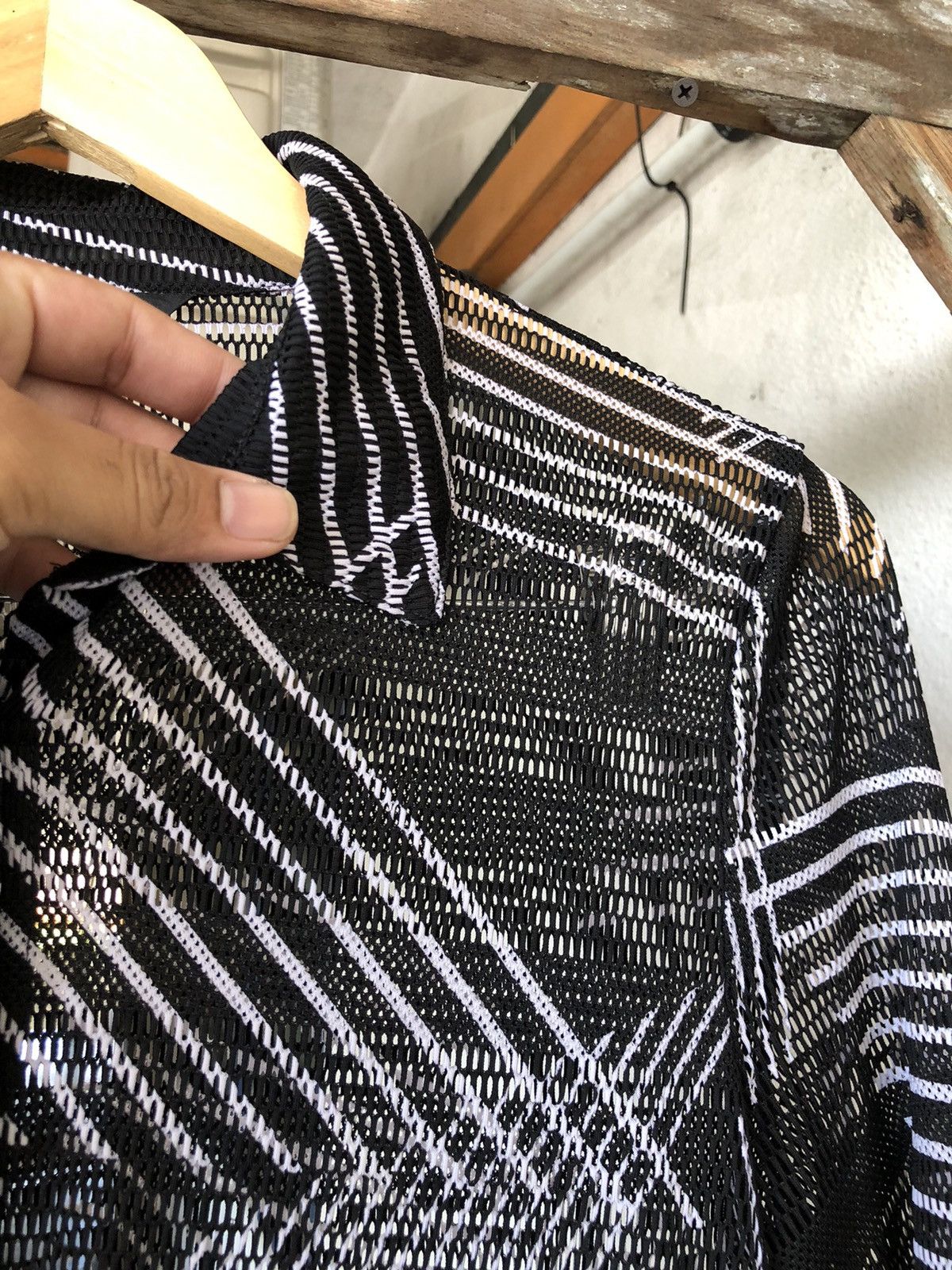 Japanese Brand Issey Miyake Design Program Transparent Button Up Shirt Size XS / US 0-2 / IT 36-38 - 4 Thumbnail