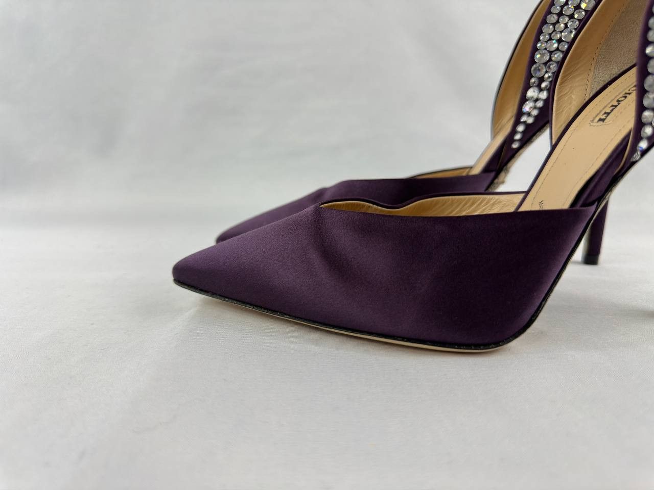 Paciotti Cesare Paciotti Silk Purple Pump Heels Size US 11.5 / IT 41.5 - 8 Thumbnail