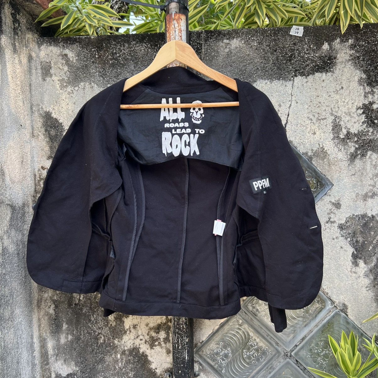 Japanese Brand “PPFM” ALL ROADS LEAD TO ROCK BLAZER Size S / US 4 / IT 40 - 13 Thumbnail