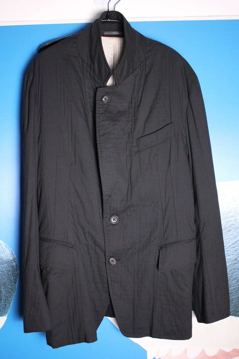 Yohji Yamamoto Yohji Yamamoto size 4 Three-dimensional pleated blazer 250 Size 36R - 2 Thumbnail