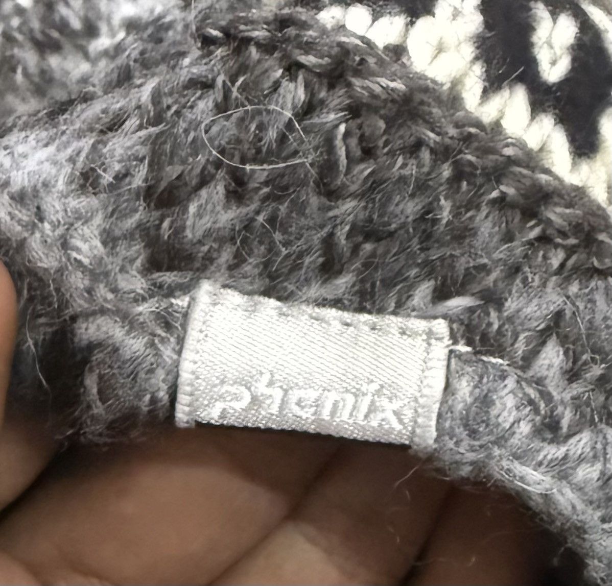 Phenix Phenix Hand-Knitted Woolen Winter Gray Size ONE SIZE - 6 Thumbnail