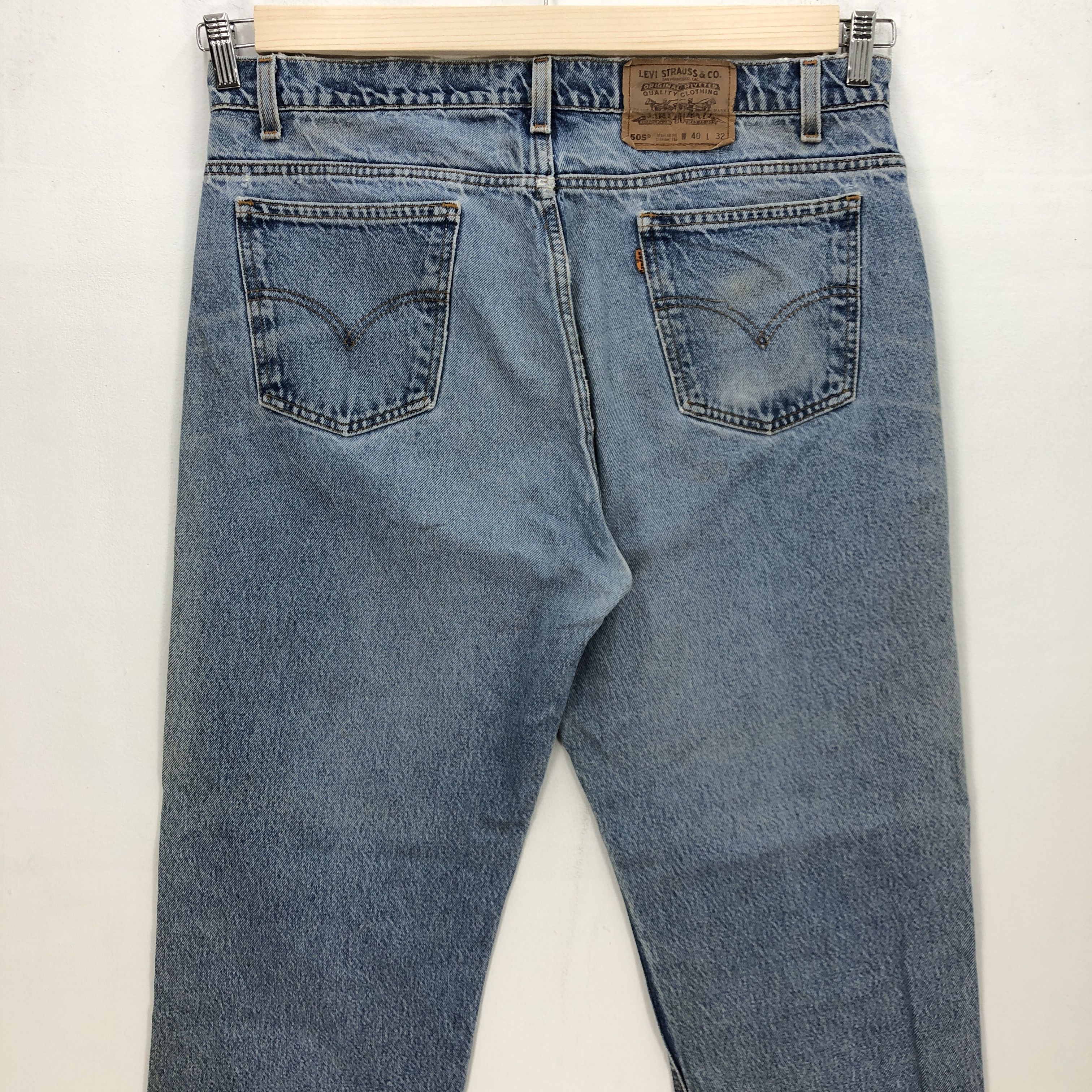 Levi's Vintage Levis Orange Tab Jeans Dirty Levi's Light Wash Denim Size US 36 / EU 52 - 4 Thumbnail
