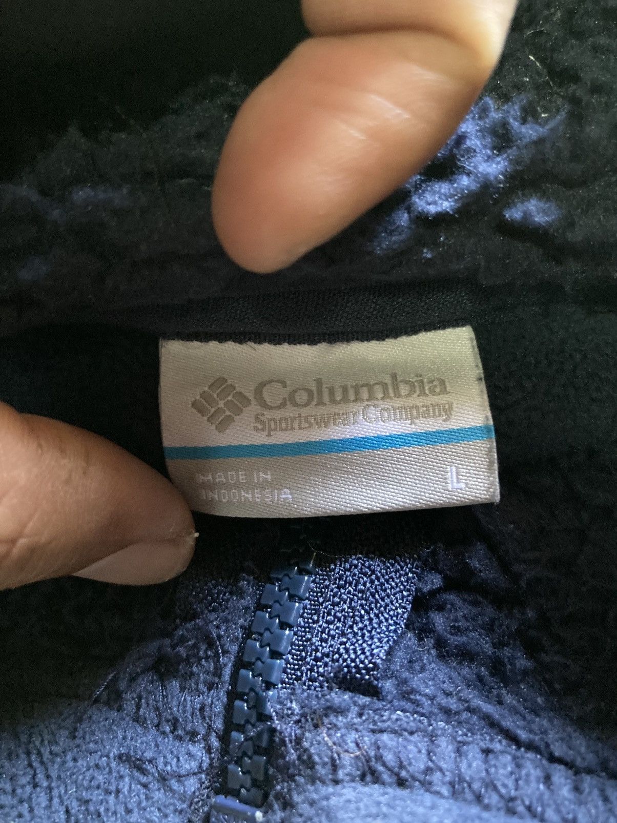 Columbia Columbia Winter Pass Retro Full Zip Fleece Dark Blue Jacket Size US L / EU 52-54 / 3 - 6 Thumbnail