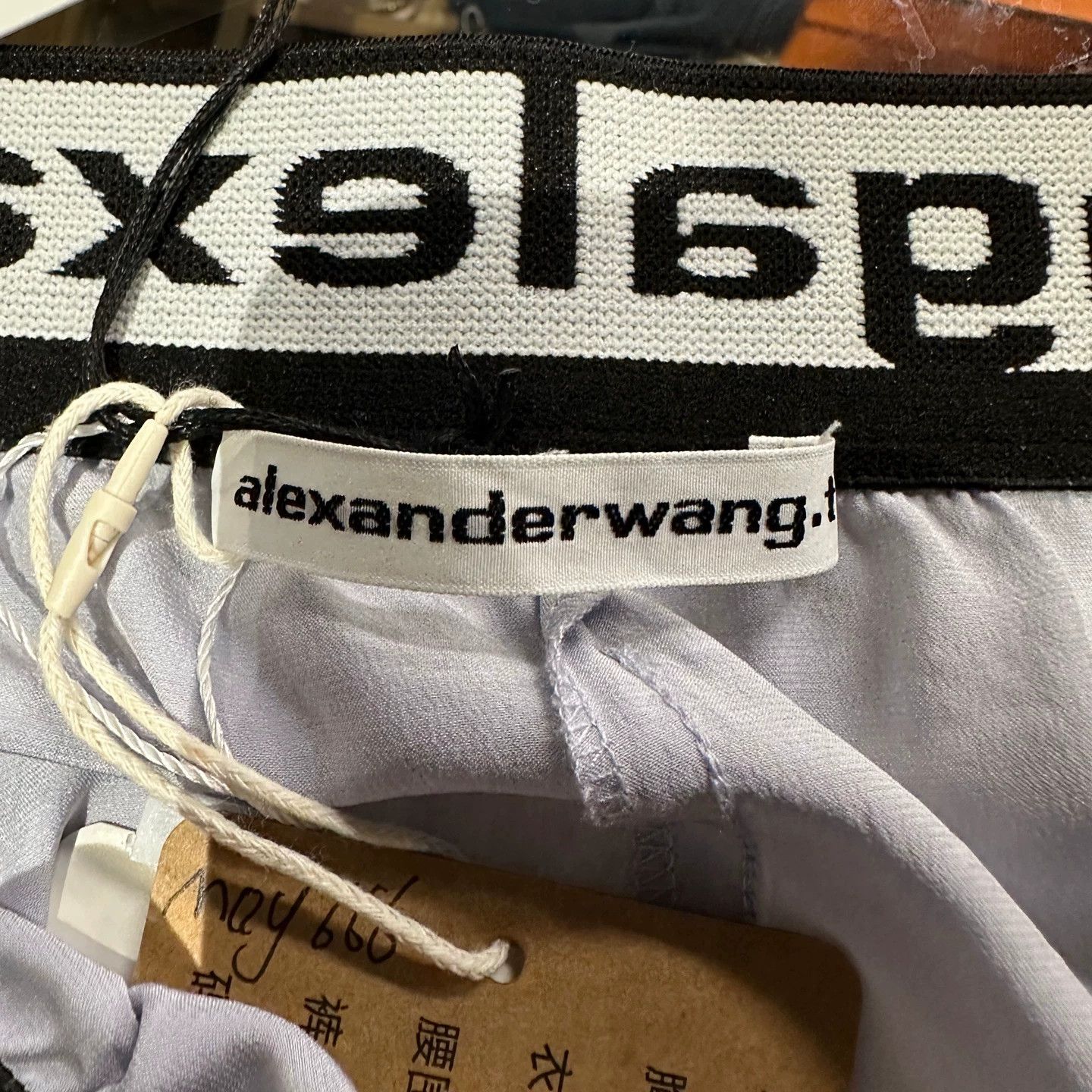 Alexander McQueen Alexander Wang may666 Logo Silk Shorts M Size 27" / US 4 / IT 40 - 3 Thumbnail