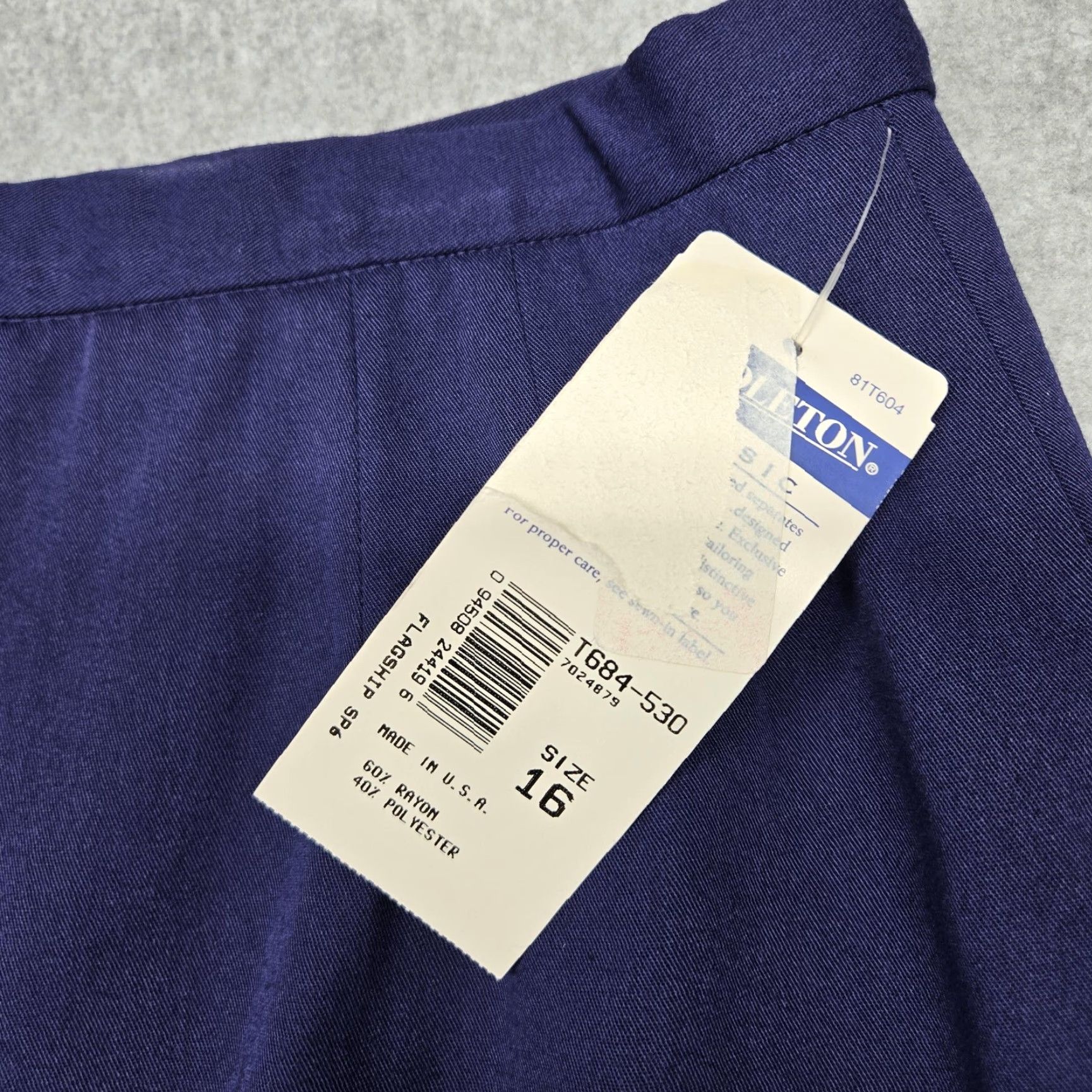 Pendleton Pendleton Skirt Womens 16 Blue Midi Lined Pencil Straight Made In USA Size 38" / US 16 / IT 52 - 4 Thumbnail