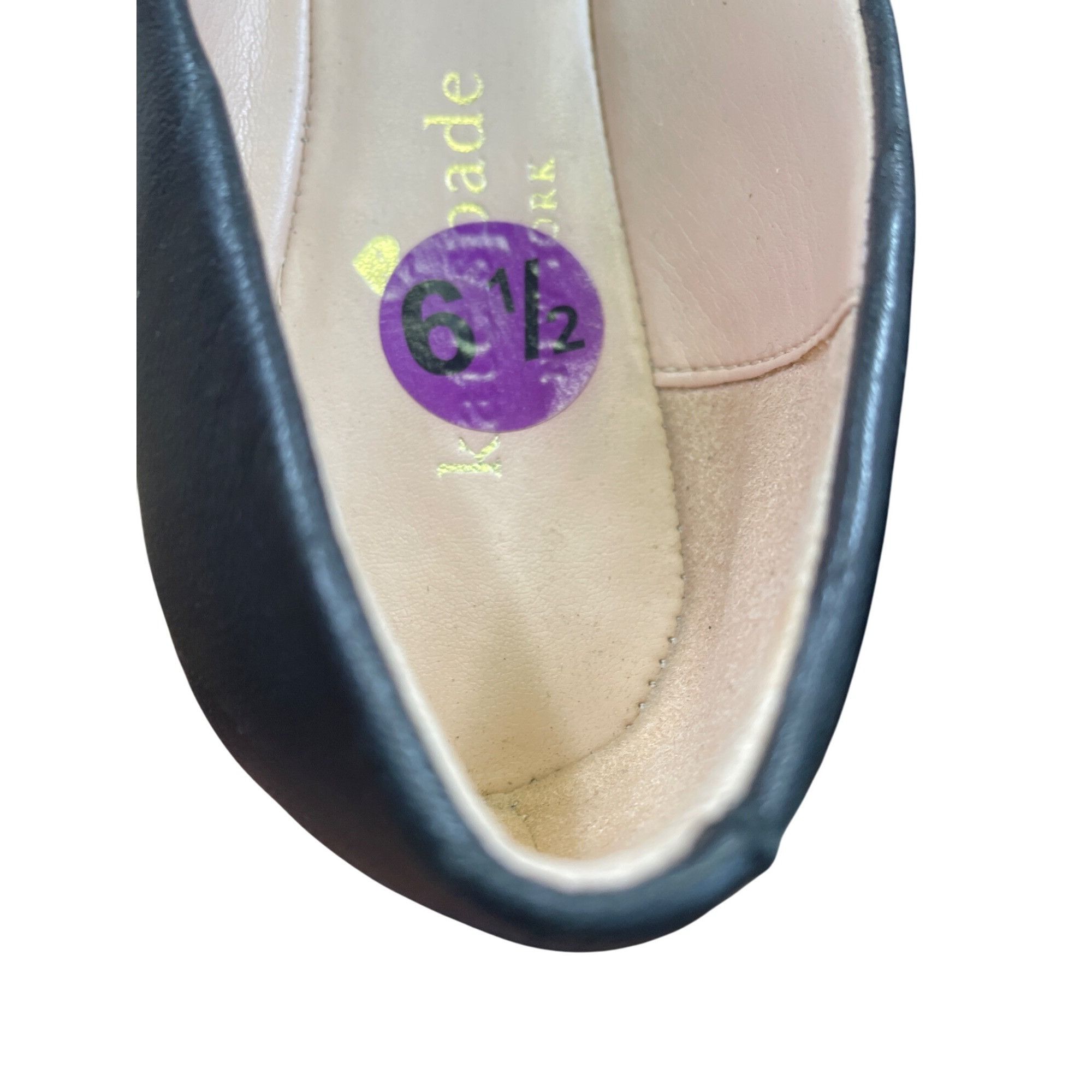 Kate Spade Kate Spade Payton Black Leather Flats Loafers Shoes Size 6.5 Size US 6.5 / IT 36.5 - 12 Thumbnail