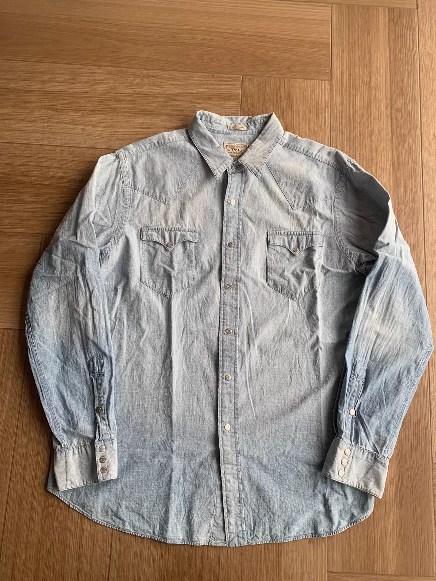 Polo Ralph Lauren Polo Ralph Lauren Vintage Washed Denim Shirt XXL Size US XXL / EU 58 / 5 - 1 Thumbnail
