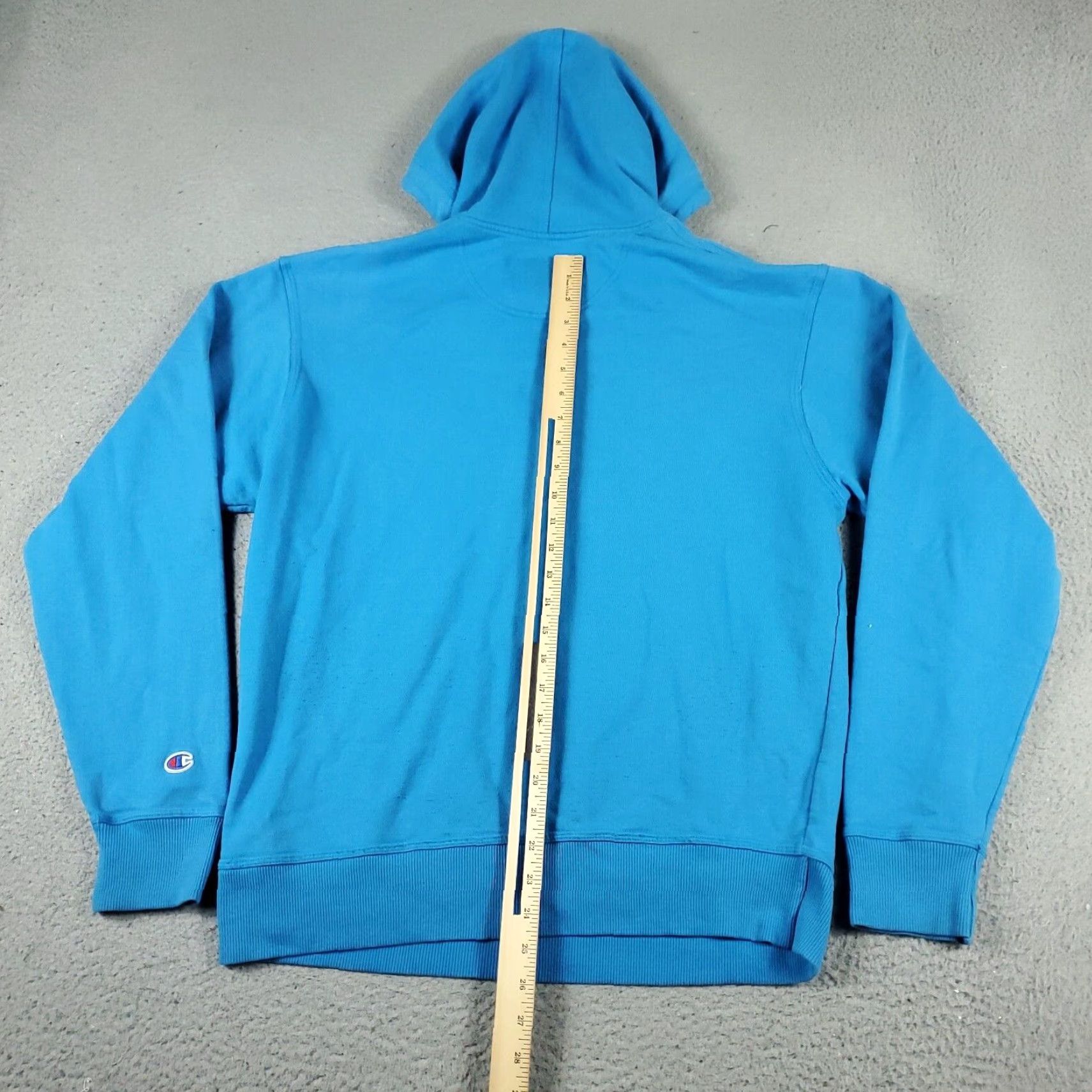 Champion VINTAGE Champion Hoodie Pullover Mens Medium Blue Knit Zip Logo Spring Fall Winter Men's Size US M / EU 48-50 / 2 - 7 Thumbnail