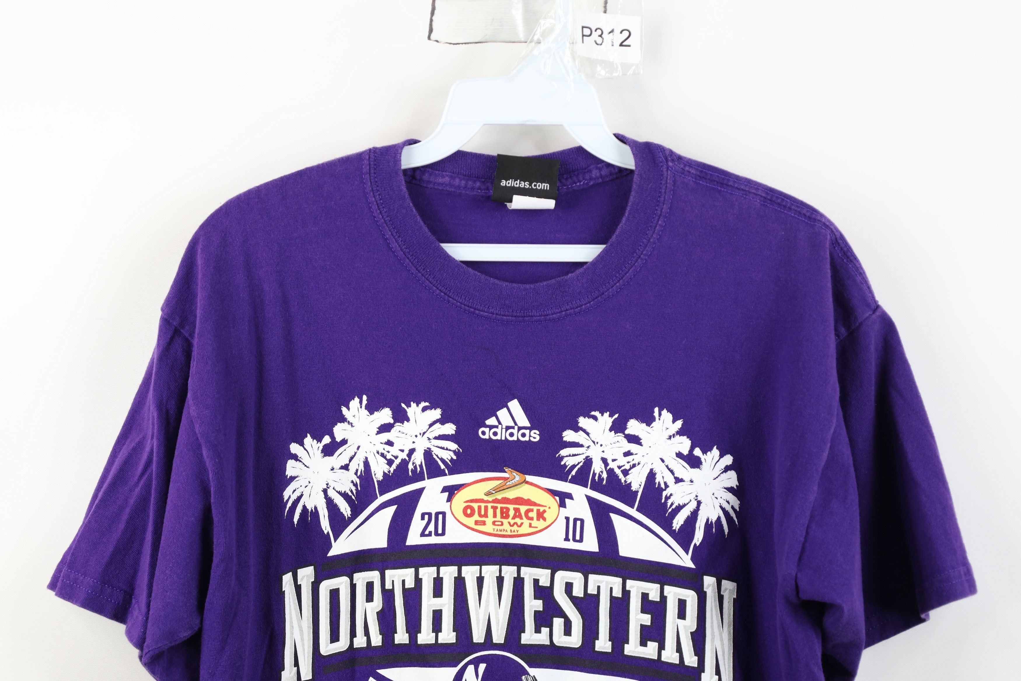 Adidas Vintage Adidas Bowl Northwestern University Football T-Shirt Size US S / EU 44-46 / 1 - 2 Thumbnail