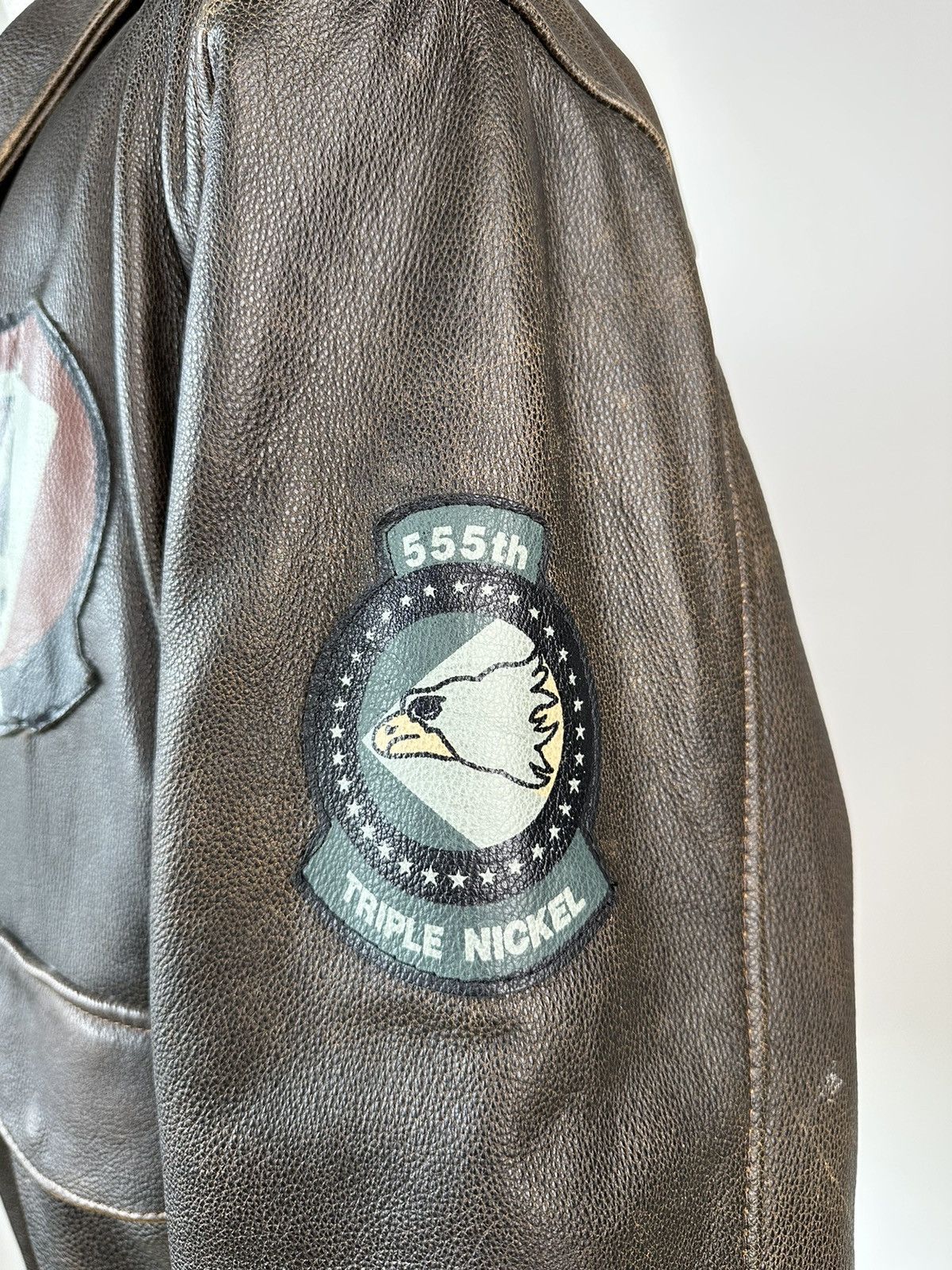 Vintage Vintage A-2 Flyers Leather Bomber Jacket Air Force Size US XL / EU 56 / 4 - 7 Thumbnail