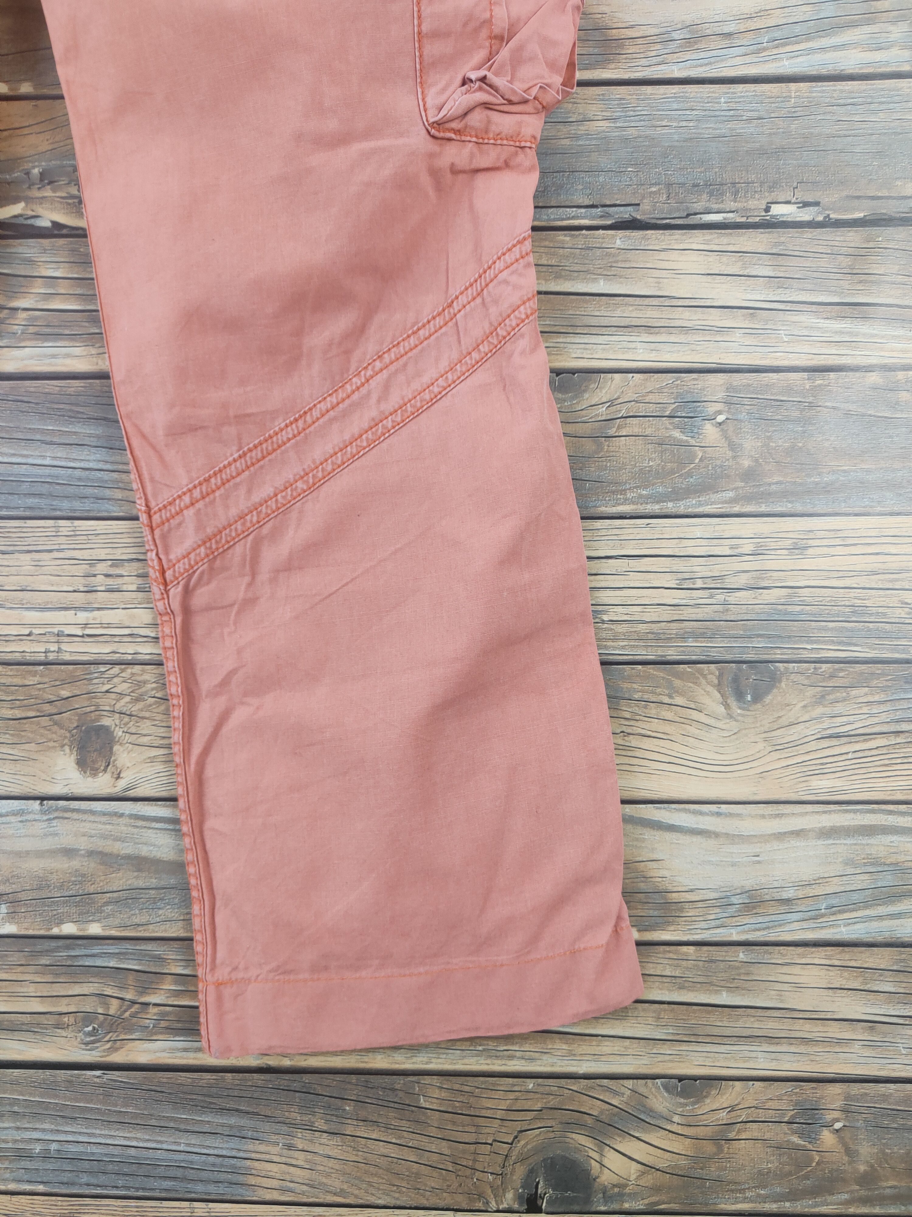 Polo Ralph Lauren DL Polo by Ralph Lauren Orange Multipocket Cargo Pants #2037 Size US 32 / EU 48 - 12 Thumbnail